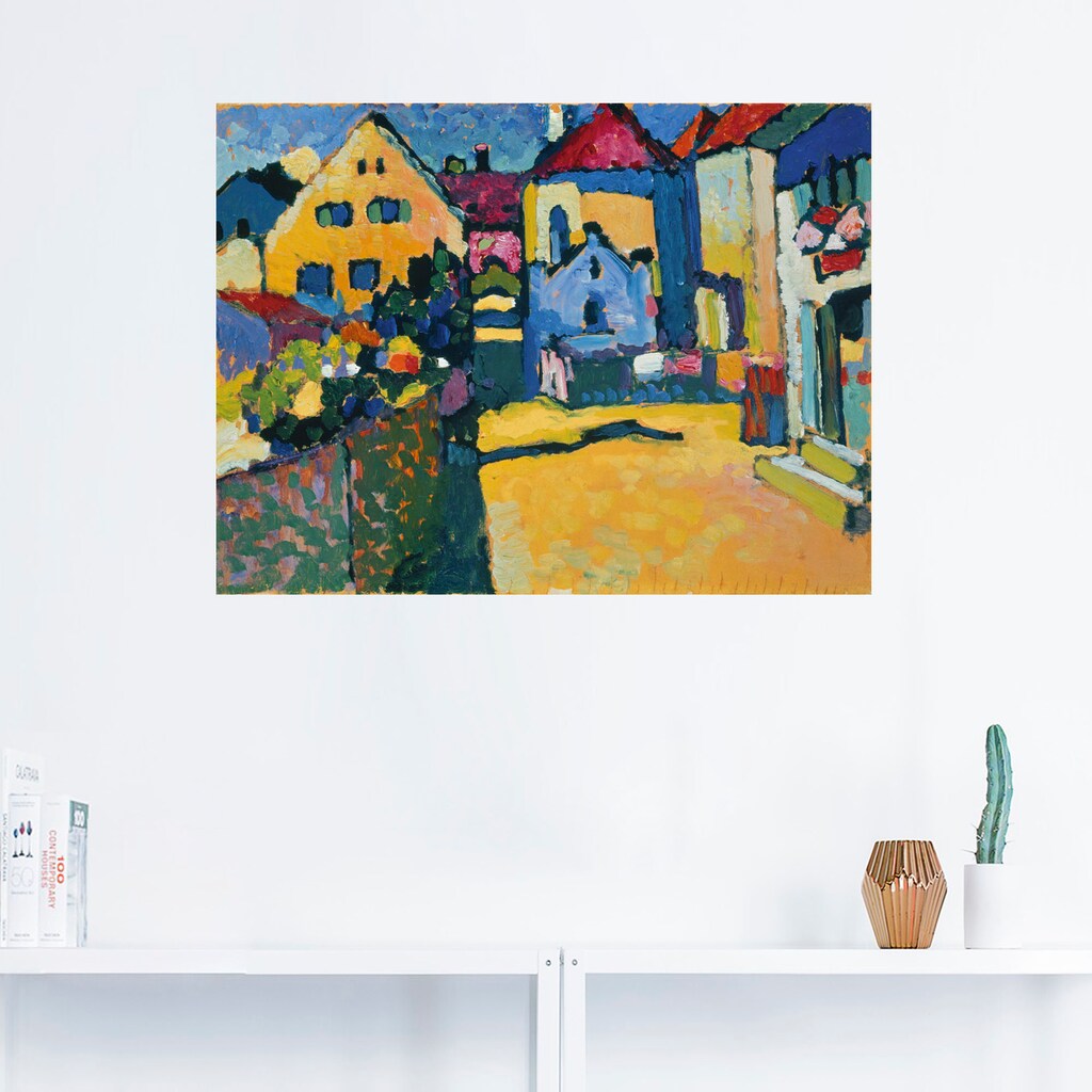 Artland Wandbild »Grüngasse in Murnau. 1909«, Europa, (1 St.)