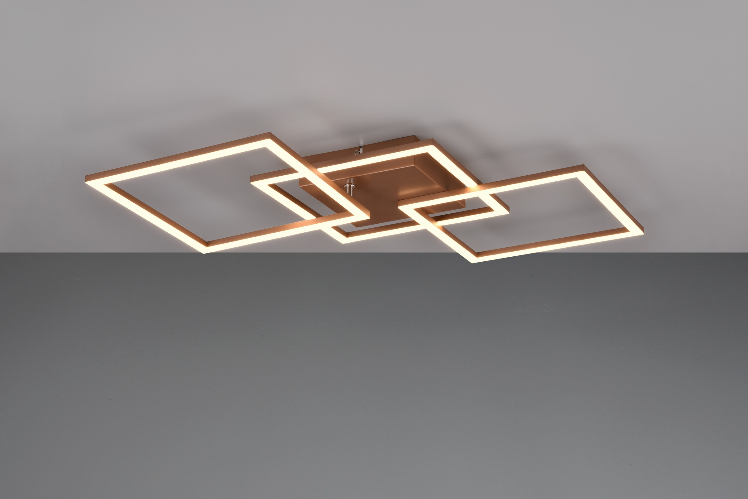 my home LED Deckenleuchte »ANTJE, Deckenlampe, schwenkbare LED-Rechtecke«, 3 flammig, Leuchtmittel LED-Board | LED fest integriert, Wand- und Deckenmontage möglich