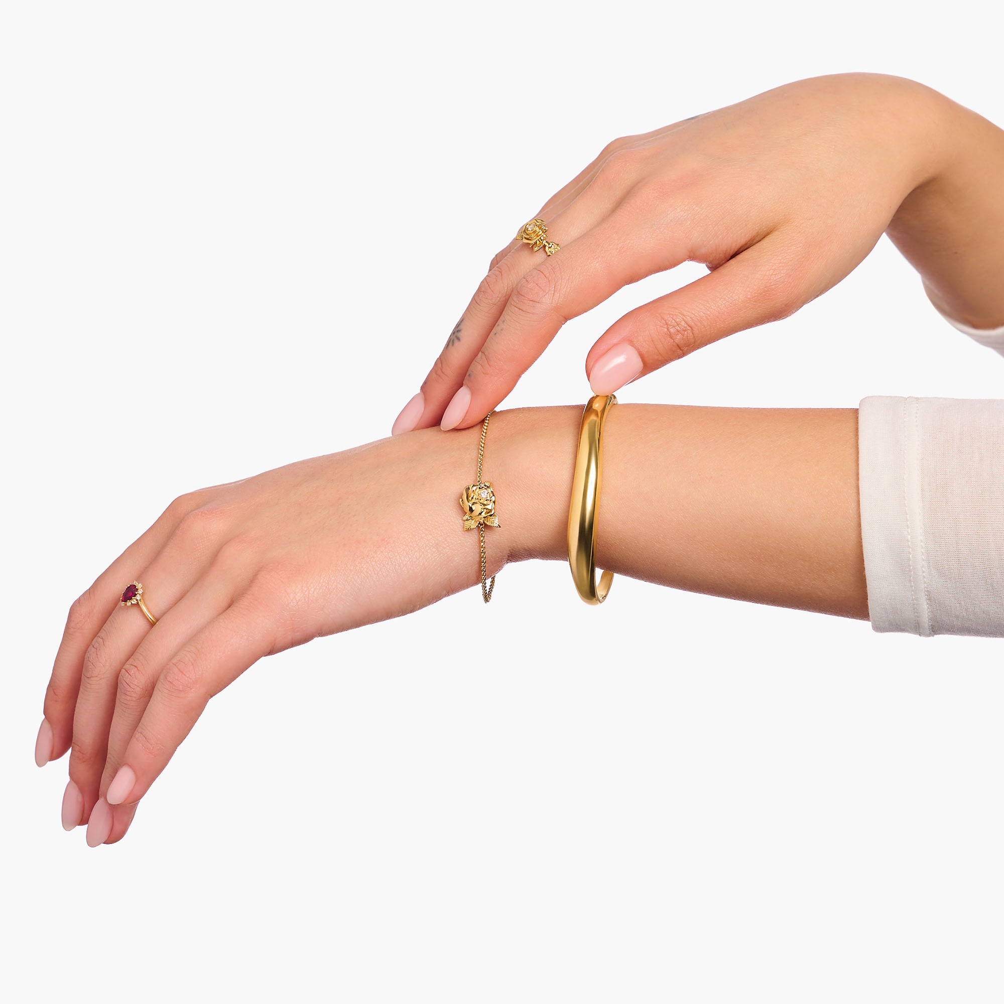 THOMAS SABO Armband »Roses Romance, Rose« mit Zirkonia (synth.)