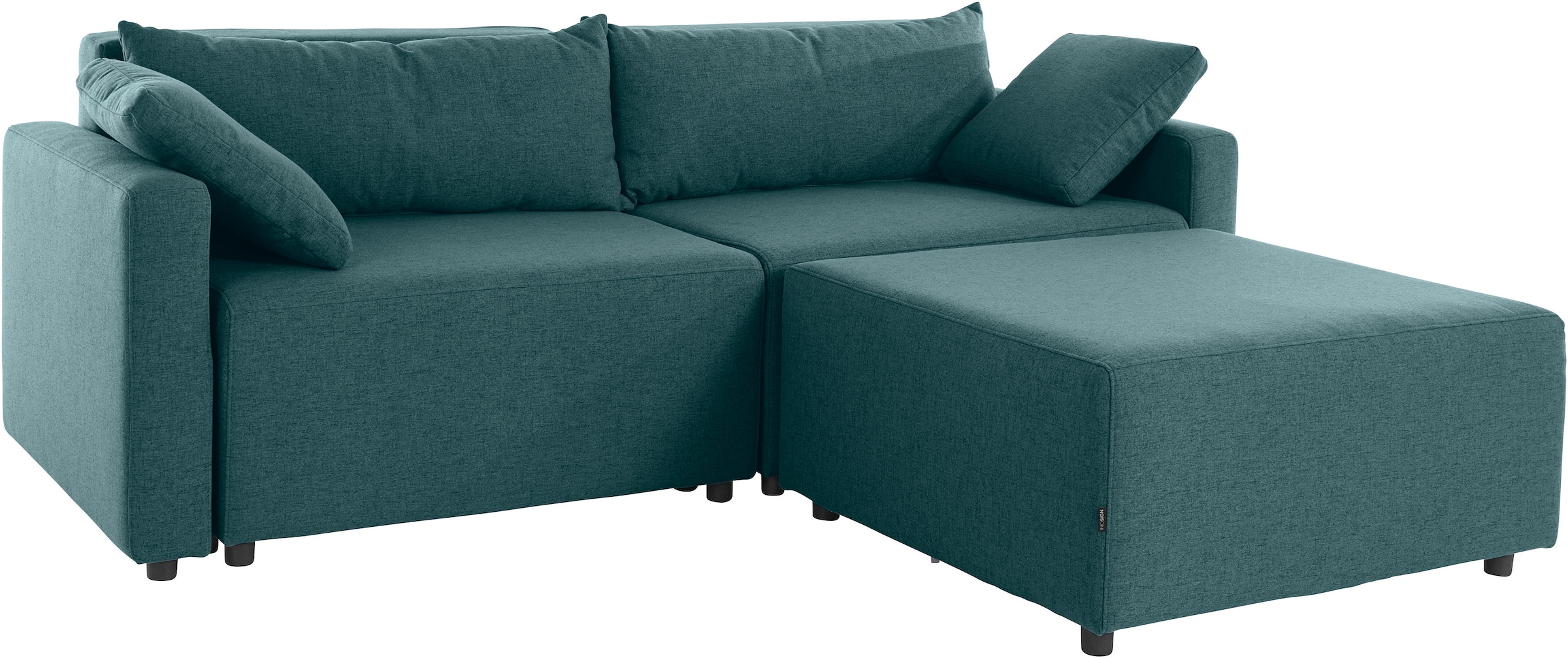 INOSIGN Ecksofa »Marva 3tlg. L-Form«, beide Armlehnelemente ausziehbar für Bettfunktion, mit Bettkasten