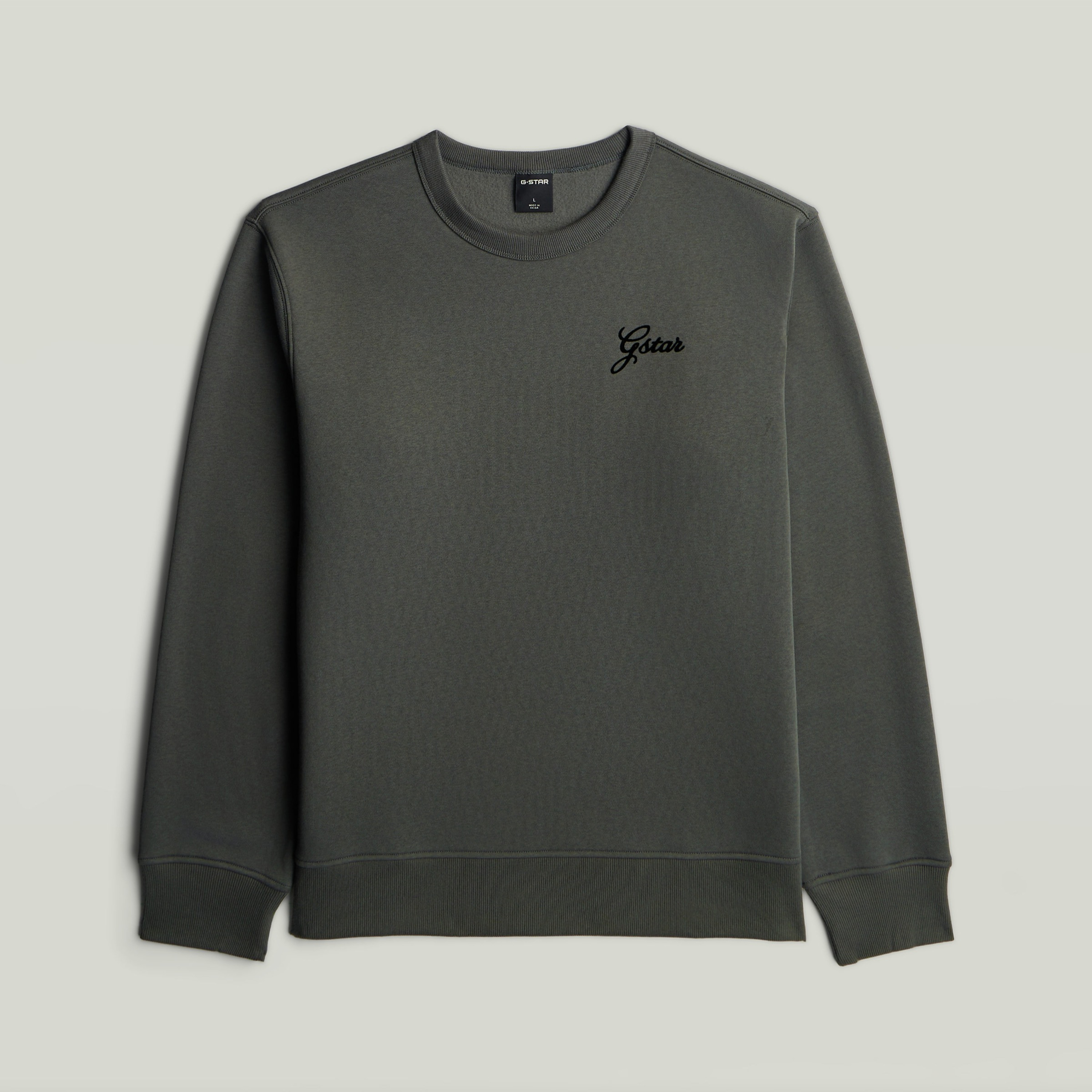 G-STAR Sweatshirt »Script r sw«, aus Baumwoll-Mix, Logoschriftzug
