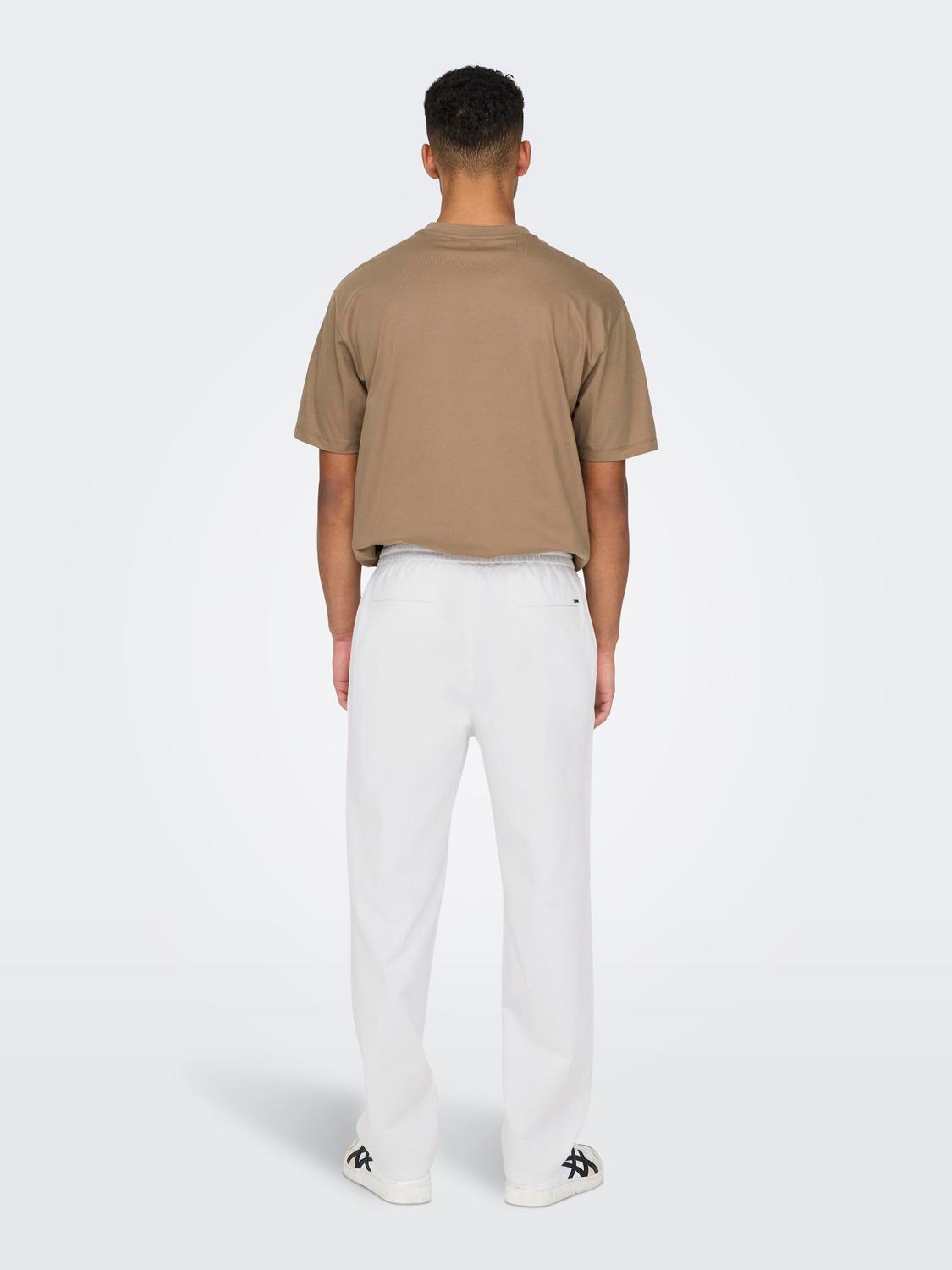 ONLY & SONS Trainingshose »ONSSINUS LOOSE 0007 COT LIN PANT NOOS«