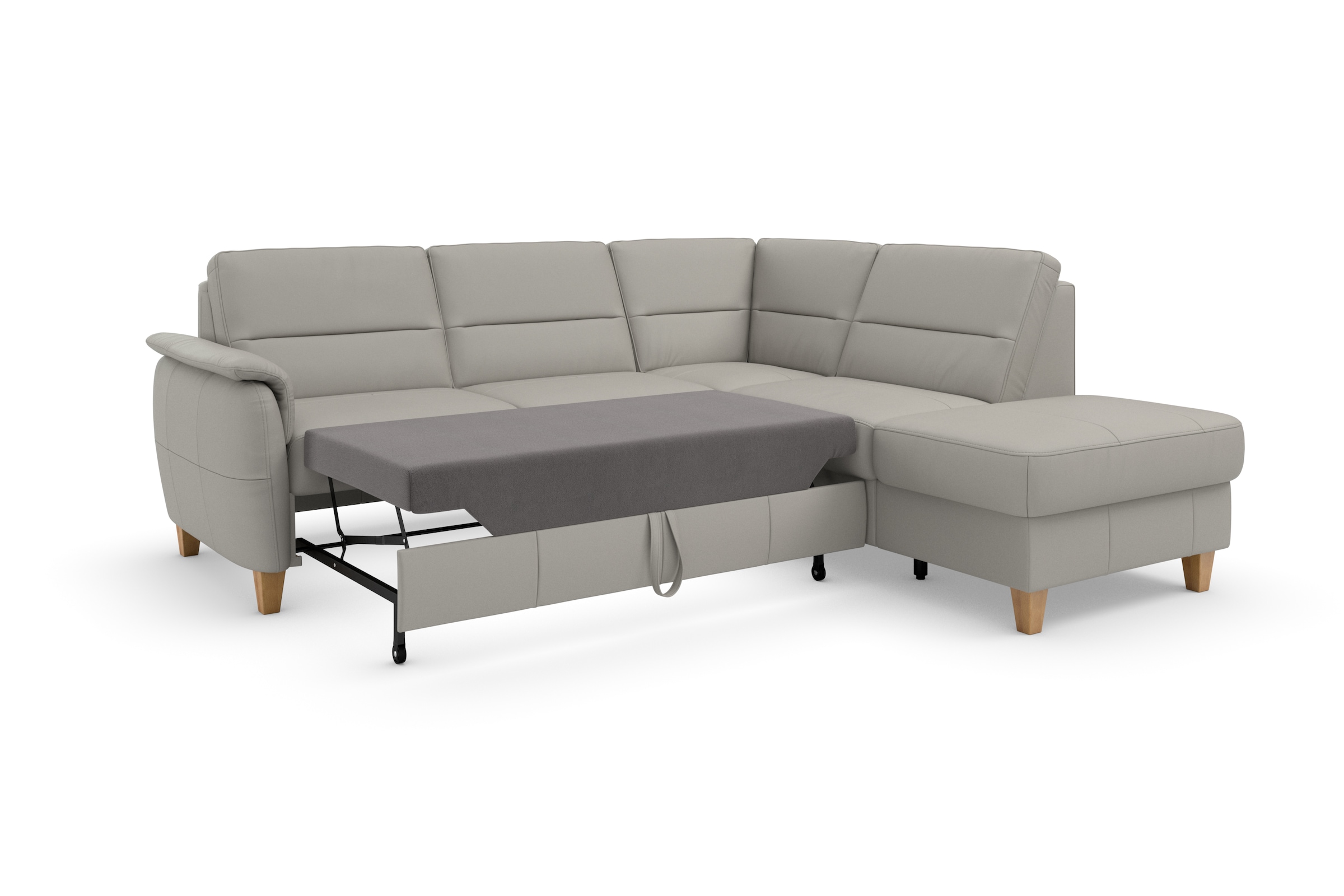 Home affaire Ecksofa »Palmera L-Form«, Federkern, wahlweise mit Bettfunktion und mit/ohne Stauraum