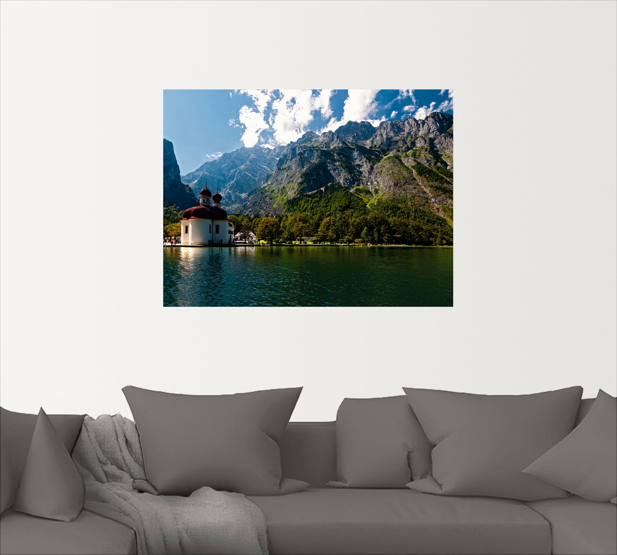 Artland Wandbild »St. Bartholomä (Königssee) I«, Berge, (1 St.), als Leinwandbild, Poster, Wandaufkleber in verschied. Größen