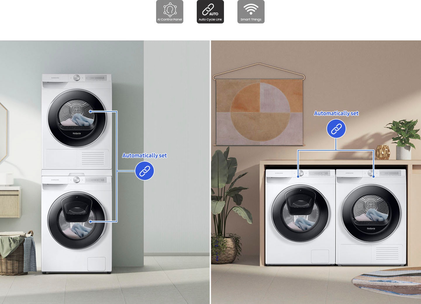 Samsung Waschmaschine WW7500T »WW9GT754AWH«, 9 kg, 1400 U/min
