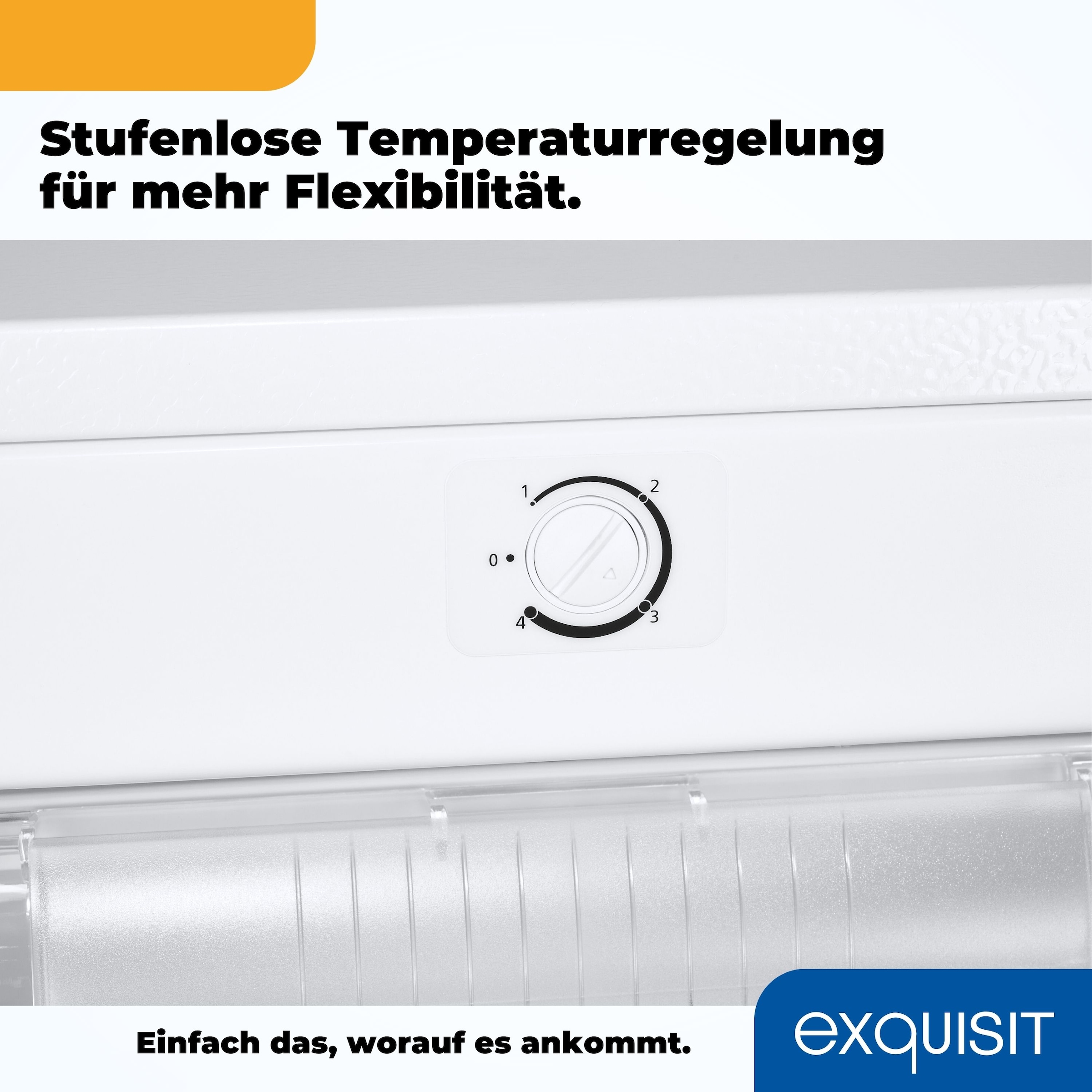 exquisit Gefrierschrank »GS145-051D weiss«, 125,9 cm hoch, 54 cm breit
