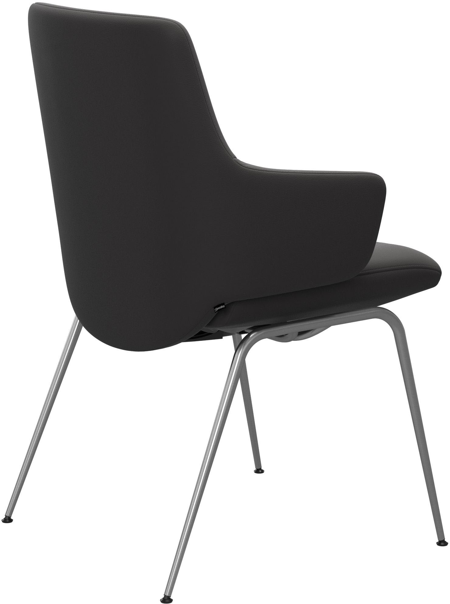 Stressless® Polsterstuhl »Laurel«, Leder PALOMA, Low Back mit Armlehne, Größe L, mit Beinen aus Stahl in Chrom glänzend