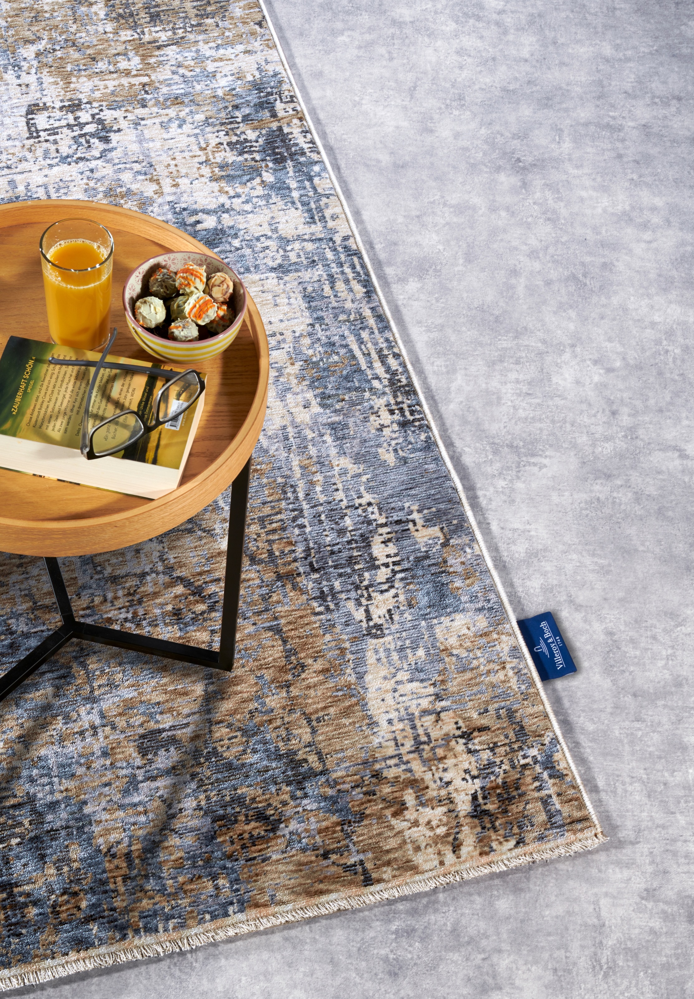 Villeroy & Boch Teppich »Joseph«, rechteckig, 7 mm Höhe, Vintage, Fransen, Wohnzimmer, Schlafzimmer, Modern, Kurzflor, Flur