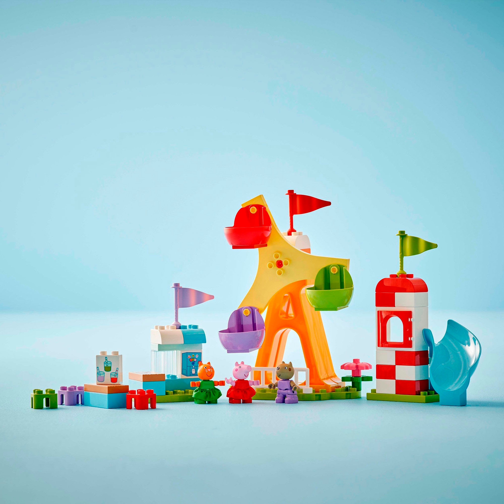 LEGO® Konstruktionsspielsteine »Jahrmarkt (10453), LEGO® DUPLO Peppa Pig« Made in Europe