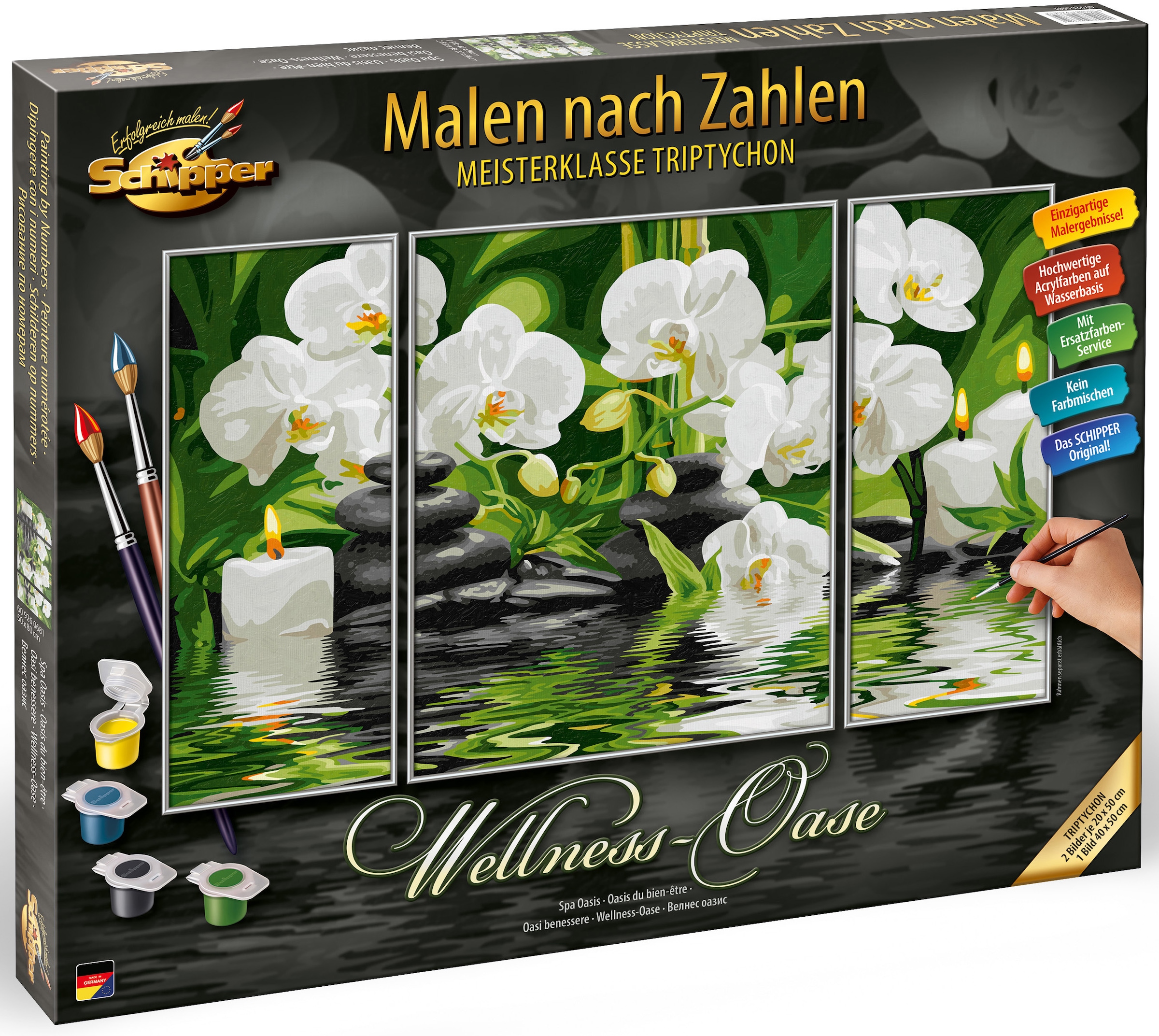 Zahlen »Meisterklasse Triptychon Wellness-Oase«, Malen - Made bei Germany Schipper in nach
