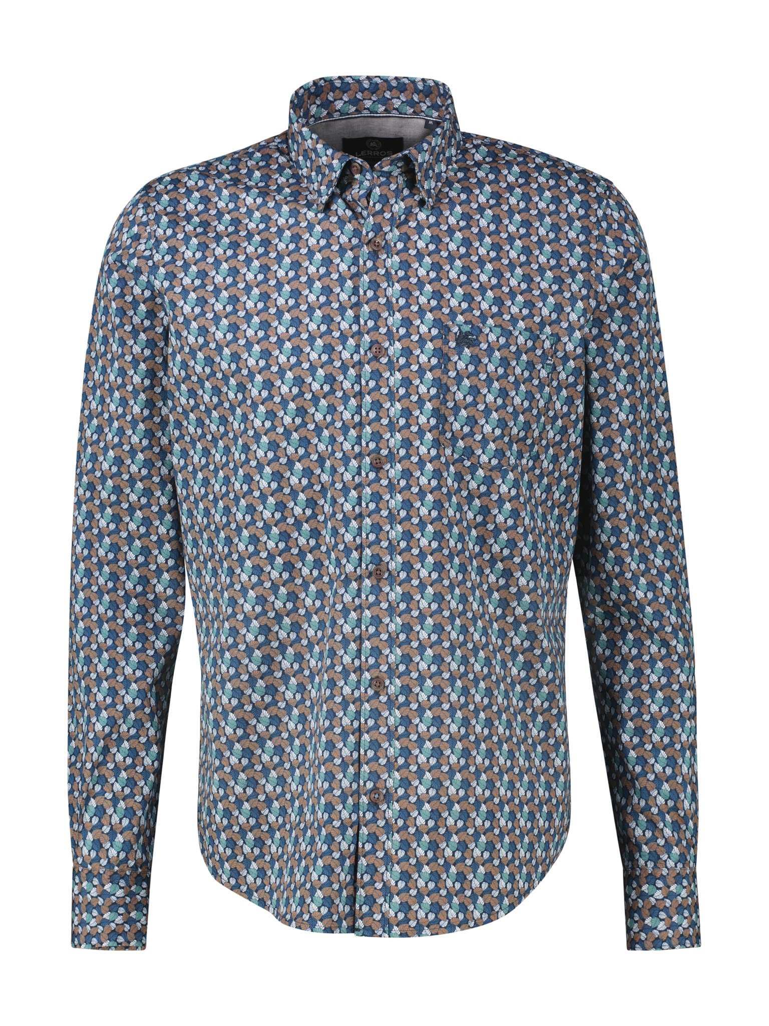 LERROS Langarmhemd mit grafischem Minimal-Muster