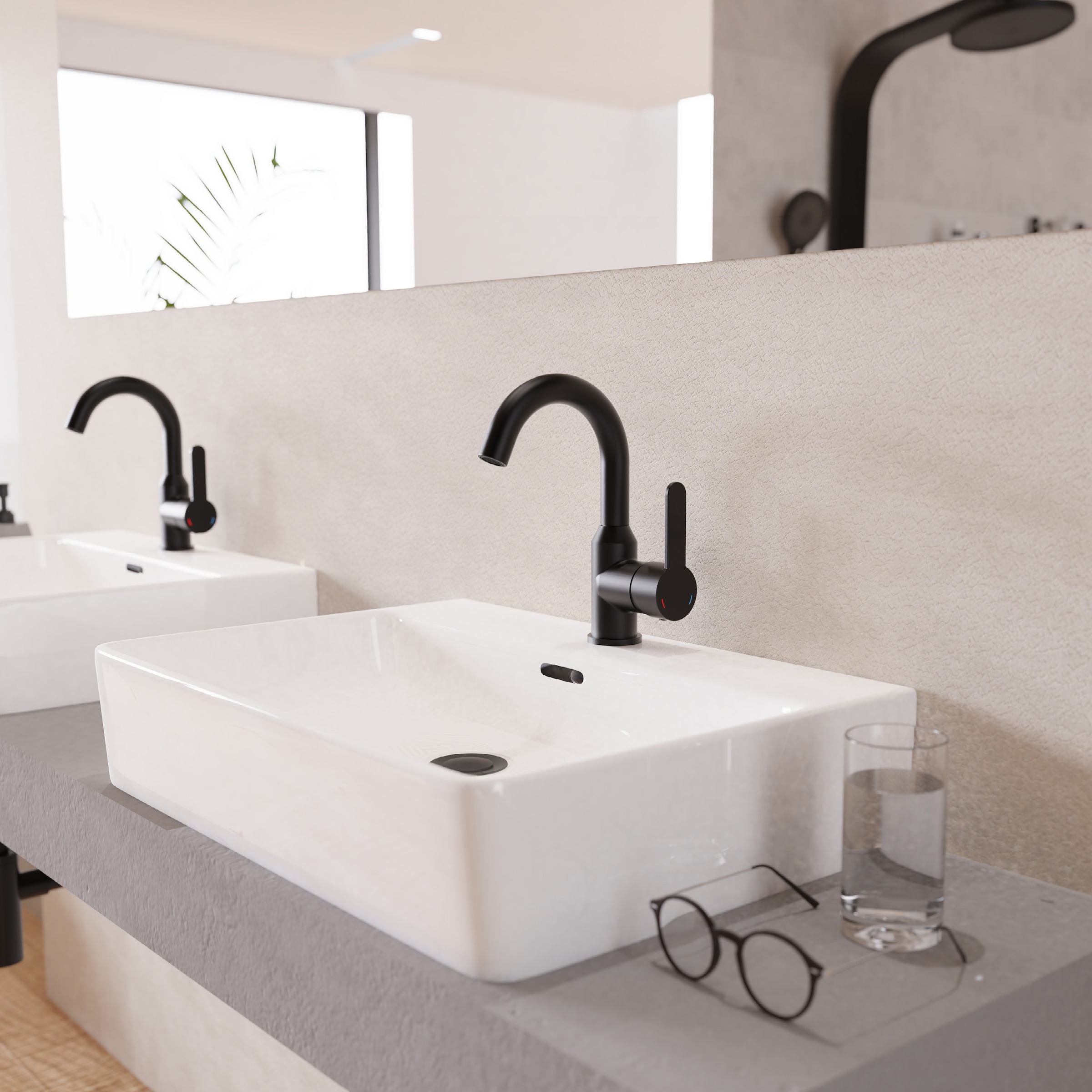 welltime Waschtischarmatur »Adria« Eco-Click-Funktion, inklusive Pop-Up Ablaufventil