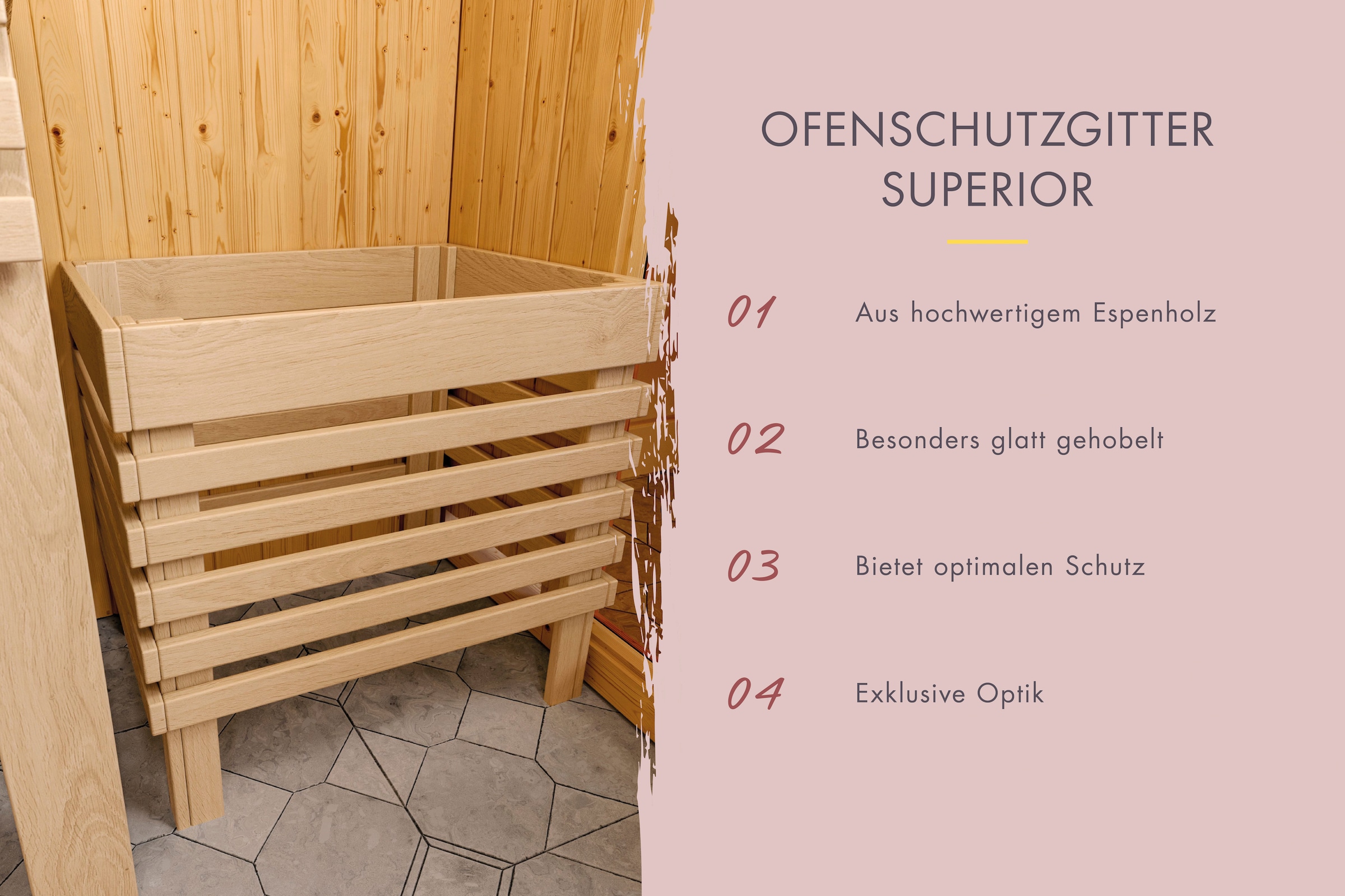 Karibu Sauna »Menja« Set,  ohne Ofen