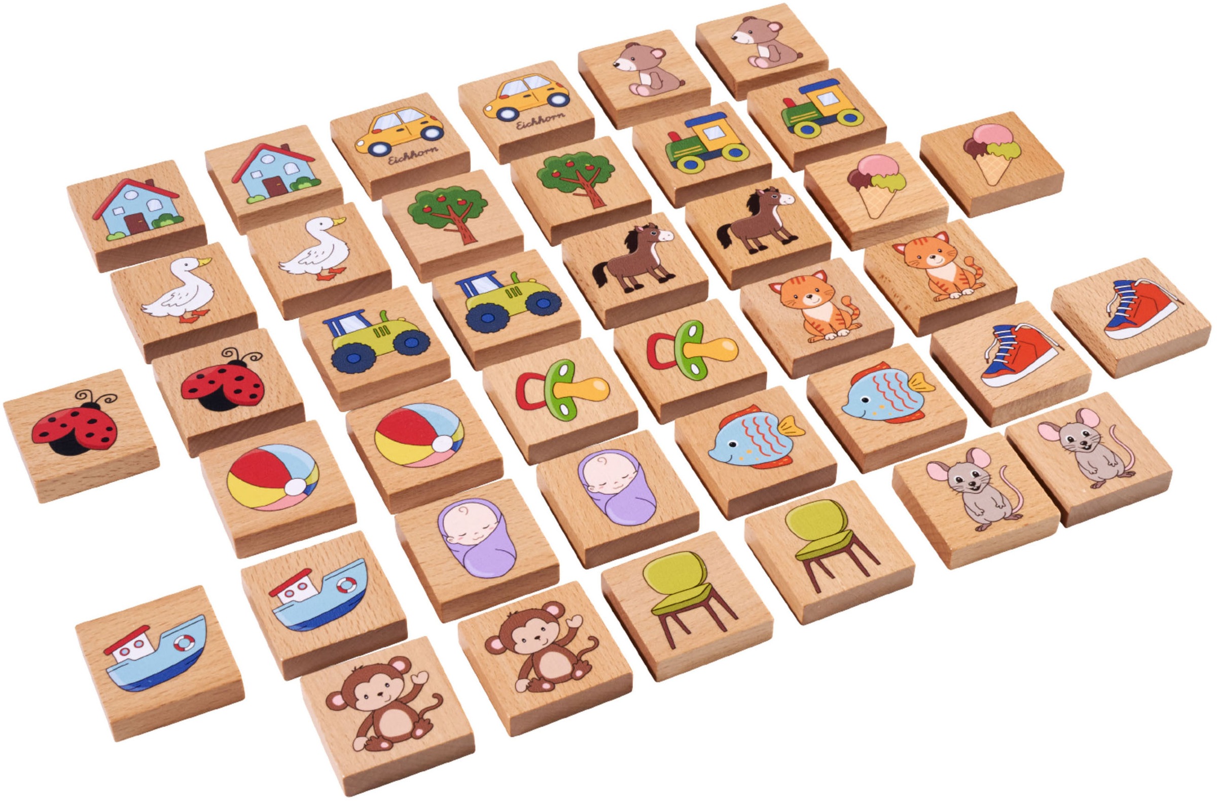 Eichhorn Spiel »Memo Spiel aus Holz«