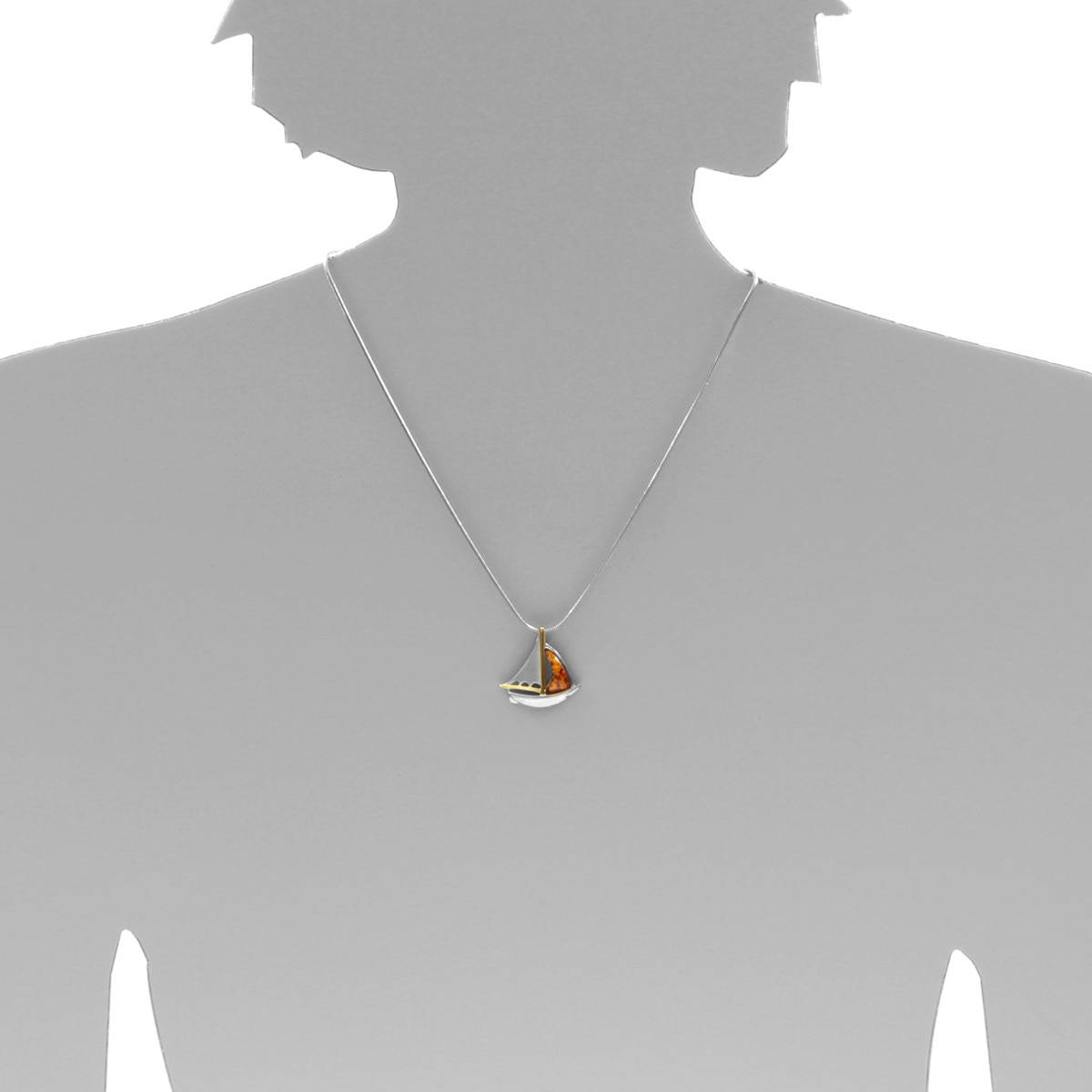 OSTSEE-SCHMUCK Kette mit Anhänger »Ostsee-Schmuck Kette mit Anhänger Schiff«