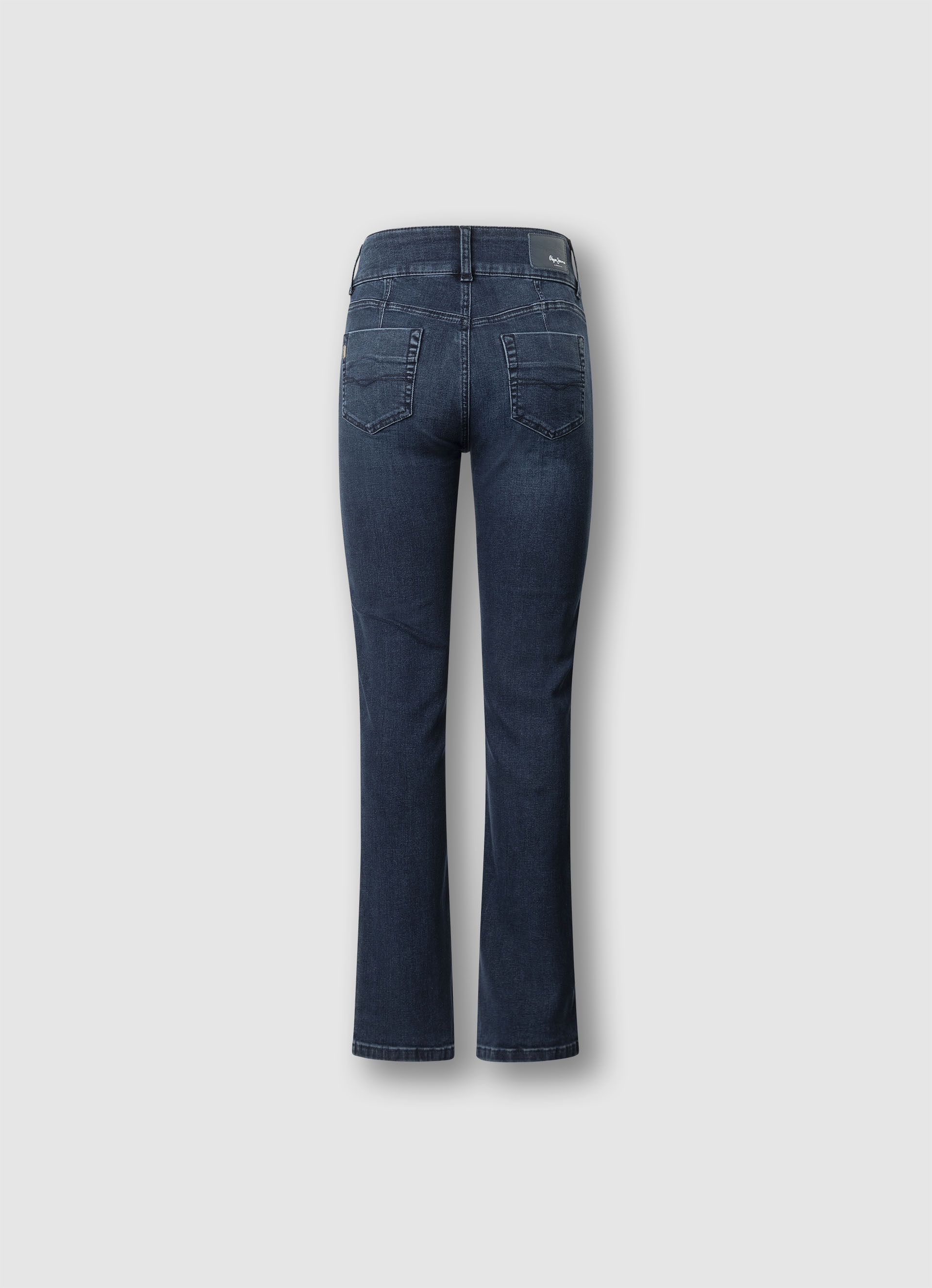 Pepe Jeans Straight-Jeans »CONTOUR BERYL« mit doppeltem Knopfverschluss, Mid Waist