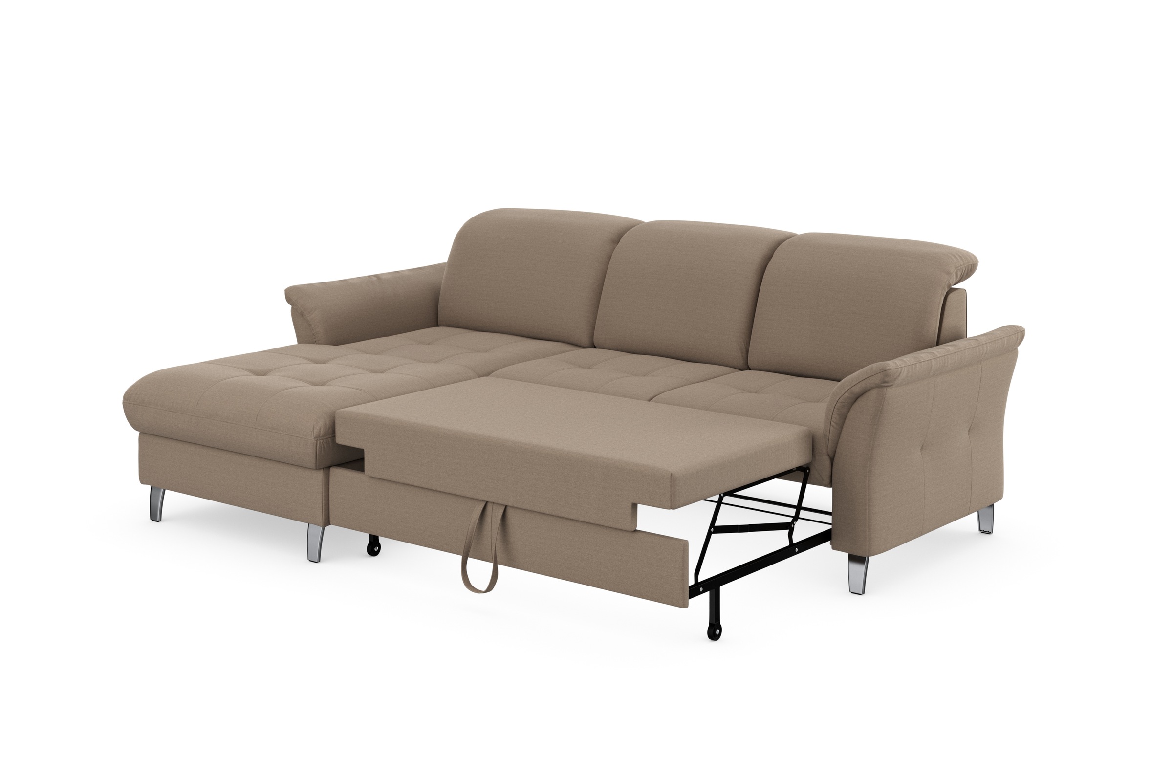 sit&more Ecksofa »Maggiore L-Form«, wahlweise mit Kopfteilverstellung, Bettfunktion und Bettkasten