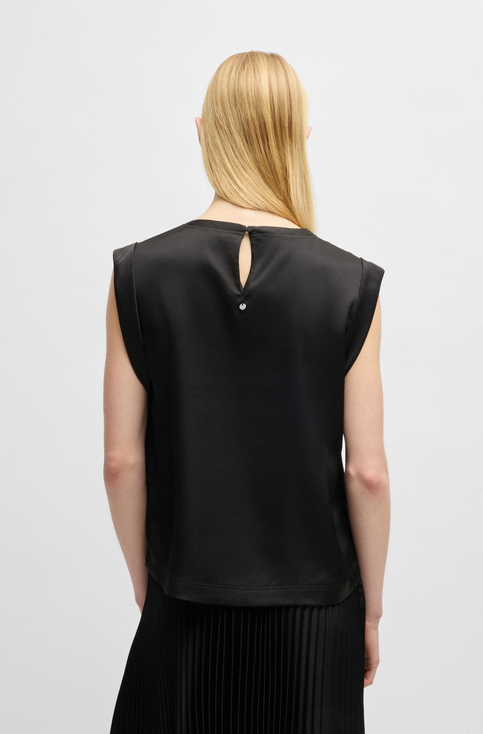 BOSS ORANGE Klassische Bluse »Ieaska Premium Damenmode«, Satin Qualität