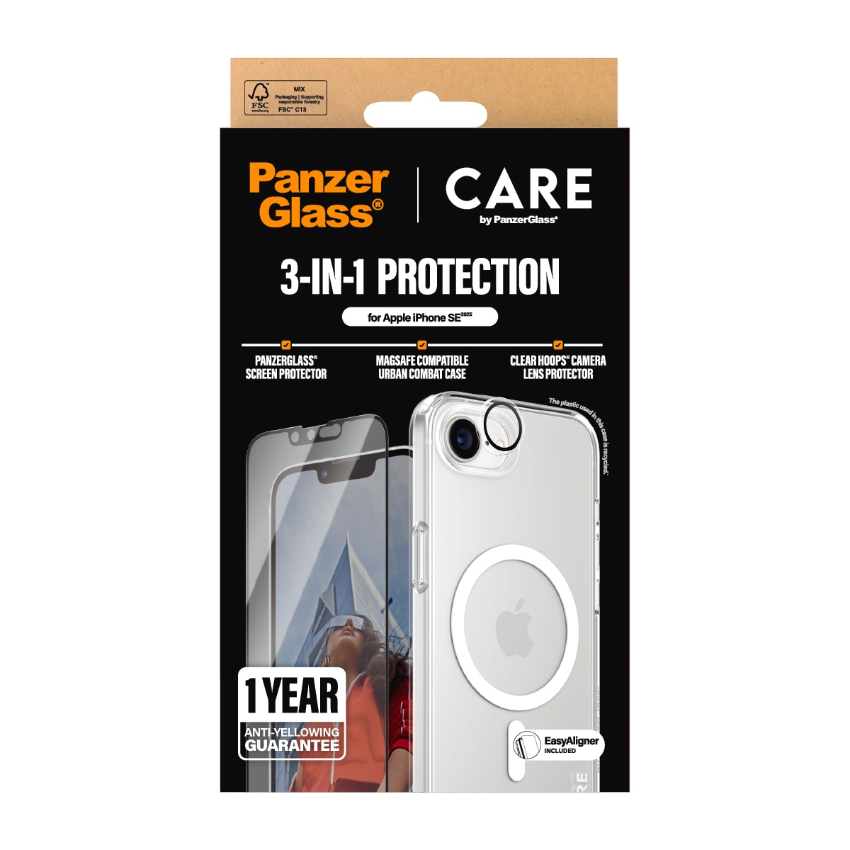 CARE by PanzerGlass Handyhülle »Flagship 3-in-1 Set«, Backcover, Schutzhülle, Handyschutzhülle, Case, Schutzcase, stoßfest
