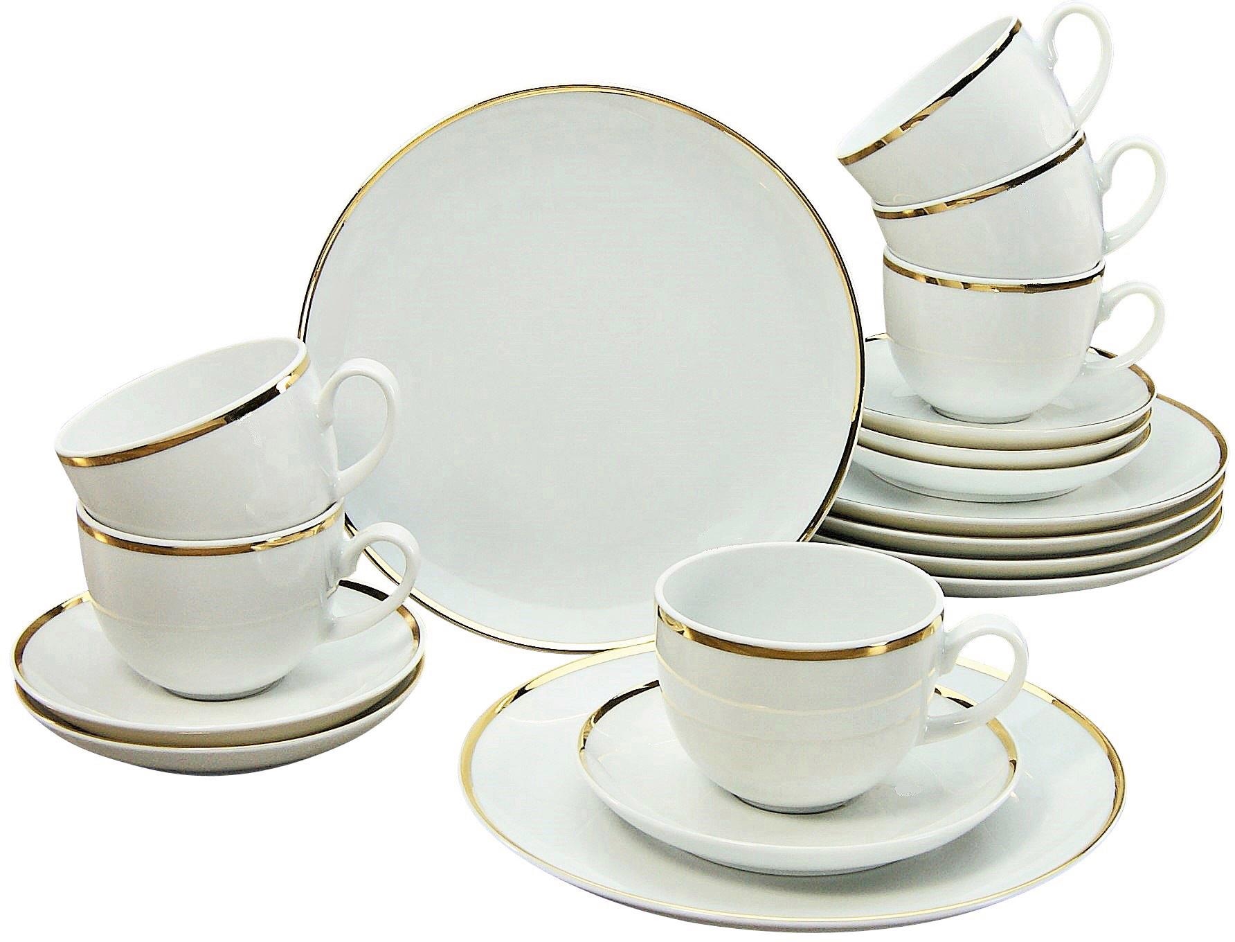 Kaffeeservice »Geschirr-Set Godi«, (Set, 18 tlg., Kaffeegeschirr für 6 Personen),...