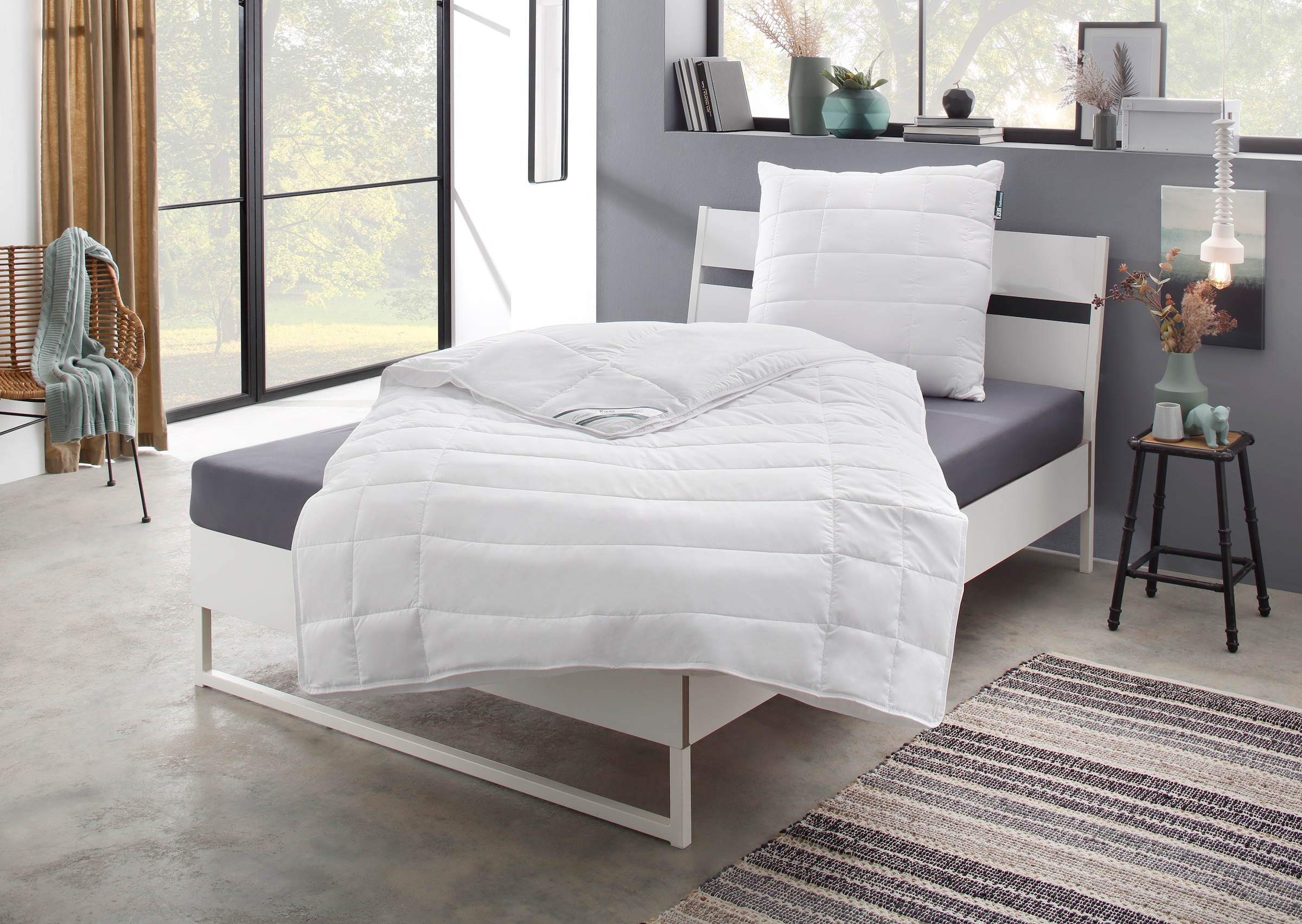 fan Microfaserbettdecke "Komfort Plus, Bettdecke in 135x200 cm und weitere Größen erhältlich" 4-Jahreszeiten Füllung 100% Lyocell 1 Stk. tlg. Made in Germany Zu jeder Jahreszeit ideal für Schwitzer