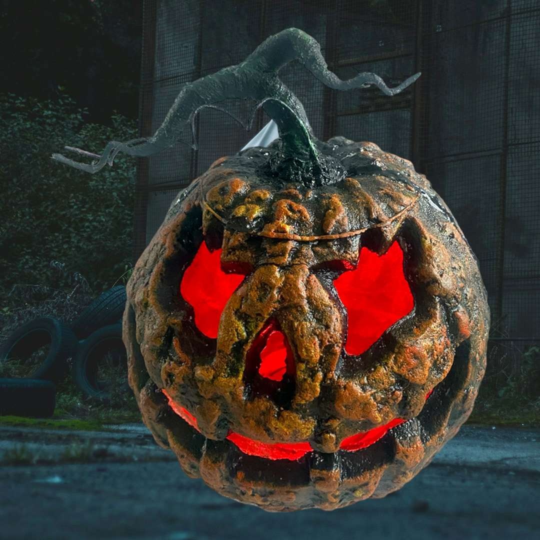 SHX Dekoobjekt »Animierter Kürbis« Rote Beleuchtung, Soundeffekt