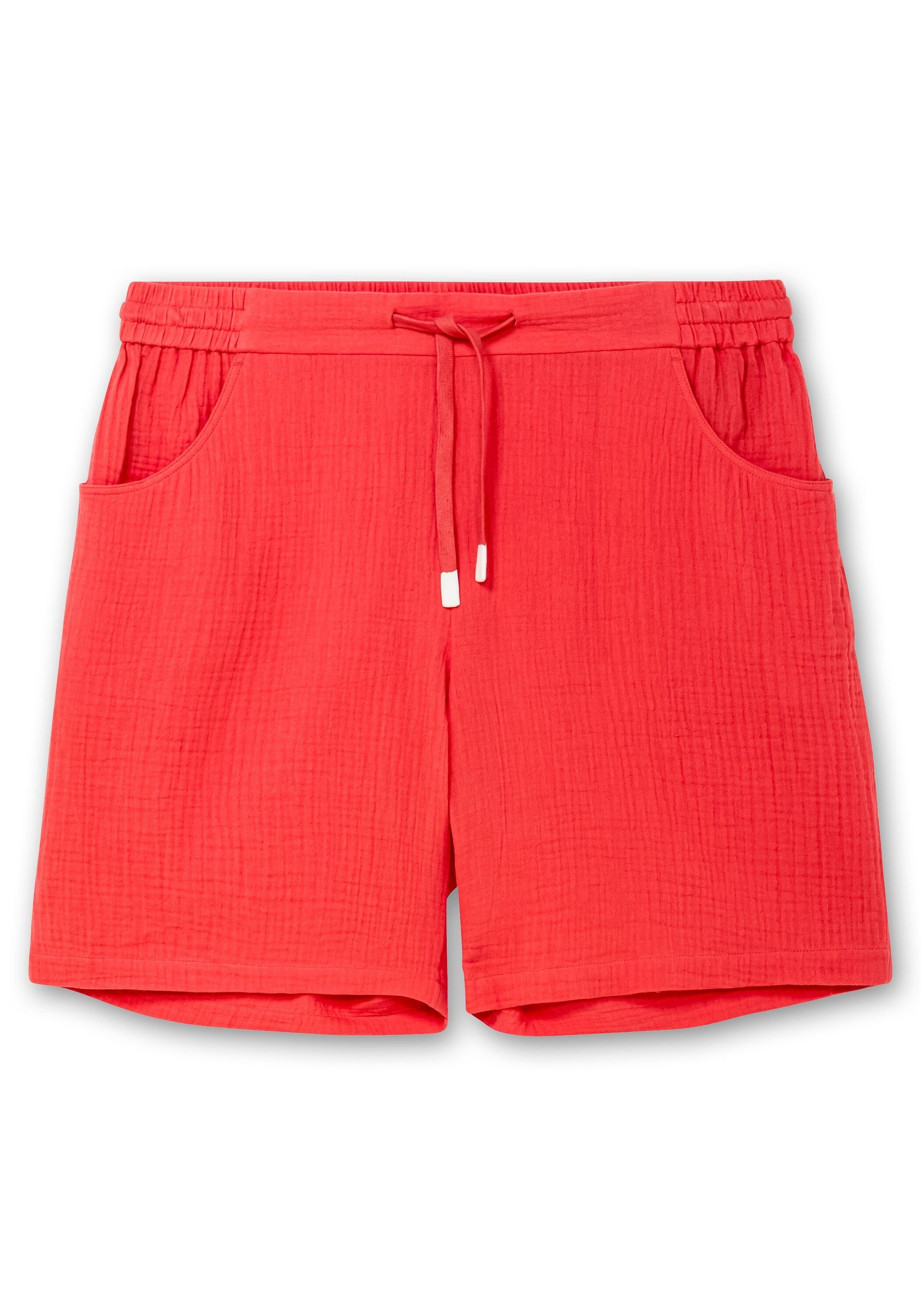 Sheego Bermudas »Shorts mit Schlupfbund, aus Musselin«