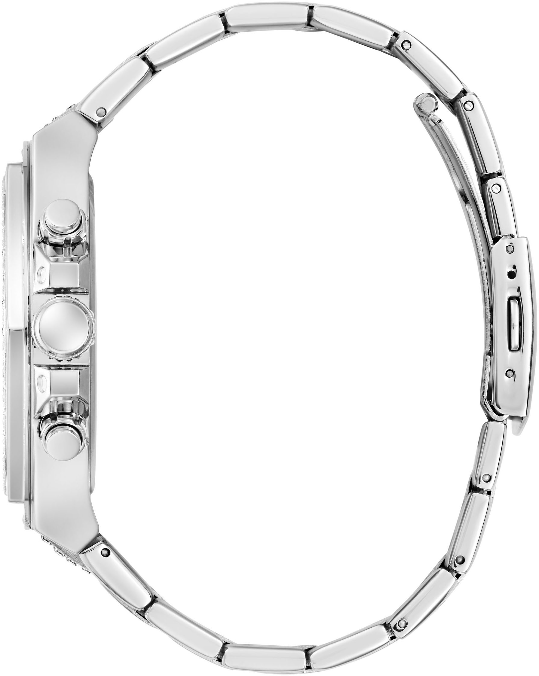 Guess Multifunktionsuhr »FURY« Quarzuhr, Armbanduhr, Herrenuhr, Datum, Wochentag, Edelstahlarmband