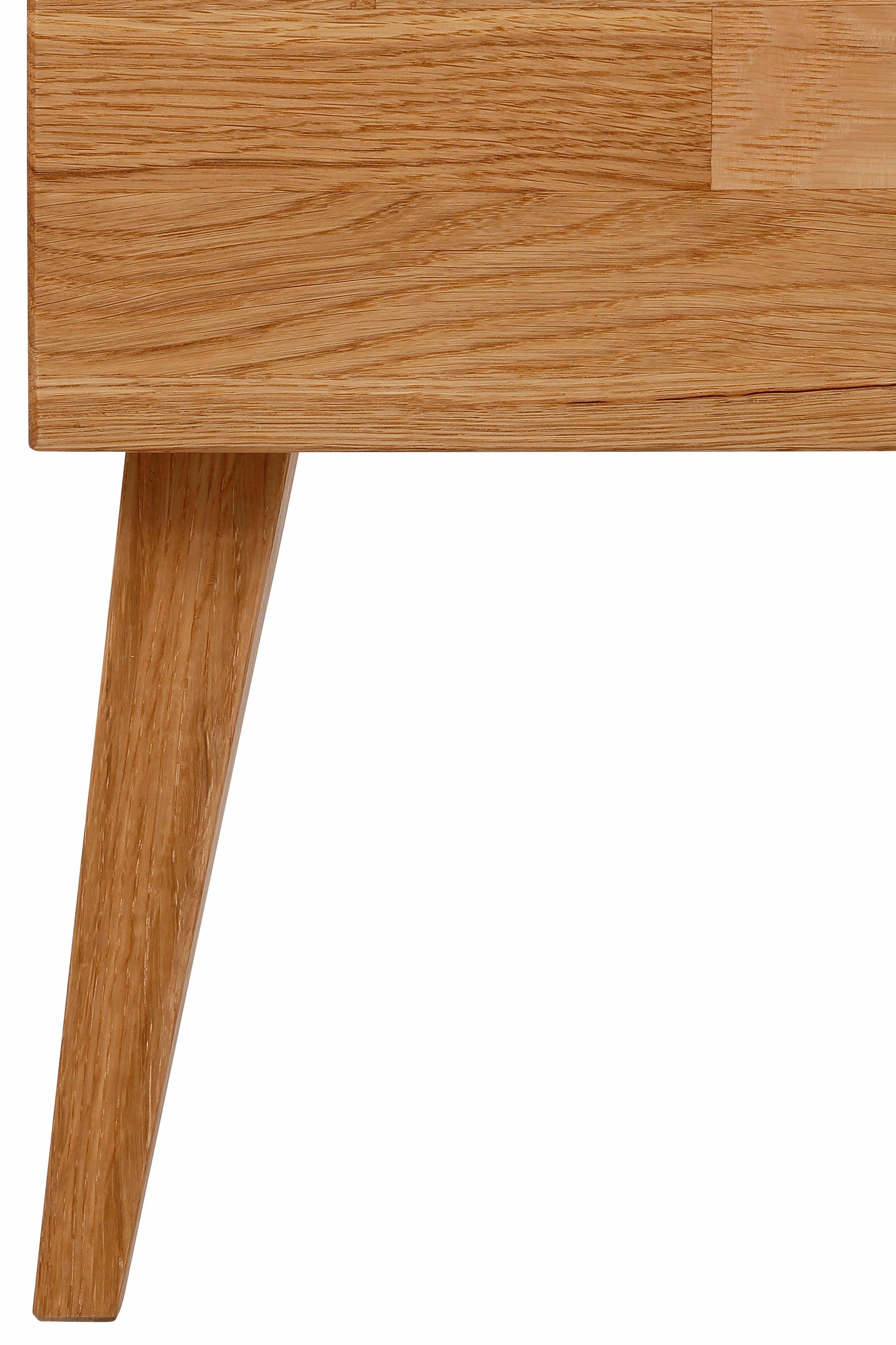 Home affaire Nachttisch »Natali«, mit einer Schublade, aus massiver Eiche, Breite 45 cm