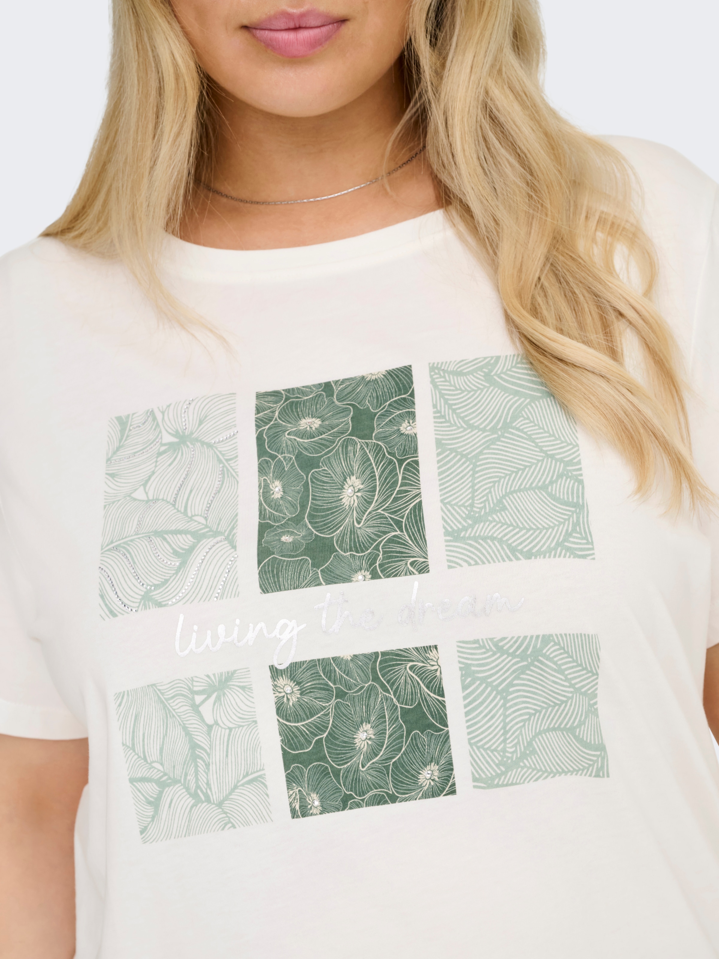 ONLY CARMAKOMA Kurzarmshirt »CARCRUZ LIFE SS O-NECK REG TEE JRS« Baumwolle, regular fit