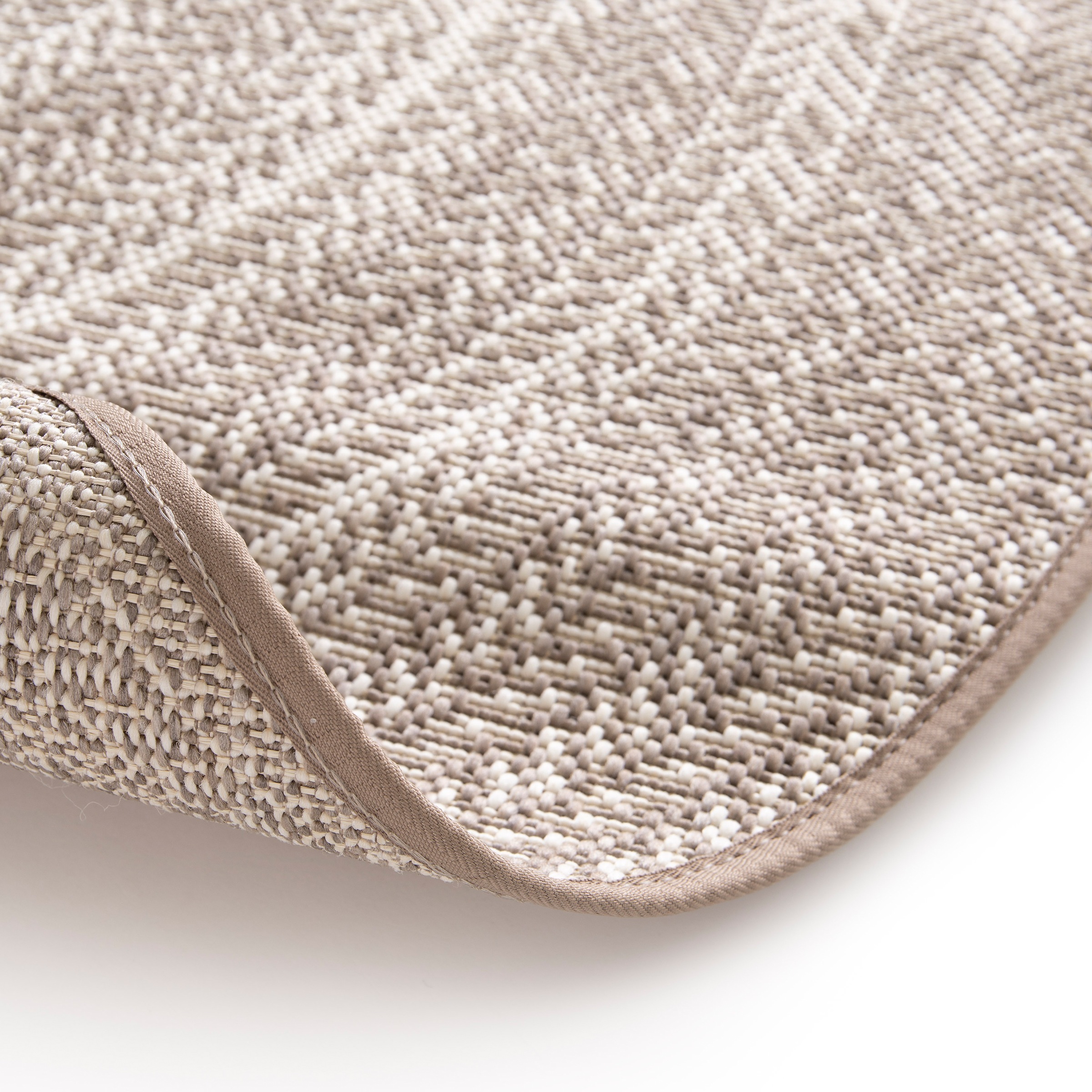 Primaflor-Ideen in Textil Teppich »Outdoorteppich ELDORADO Giro« rund 4 mm Höhe Flachgewebe, gestreift, Scandi, In- und Outdoor geeignet, wasserfest