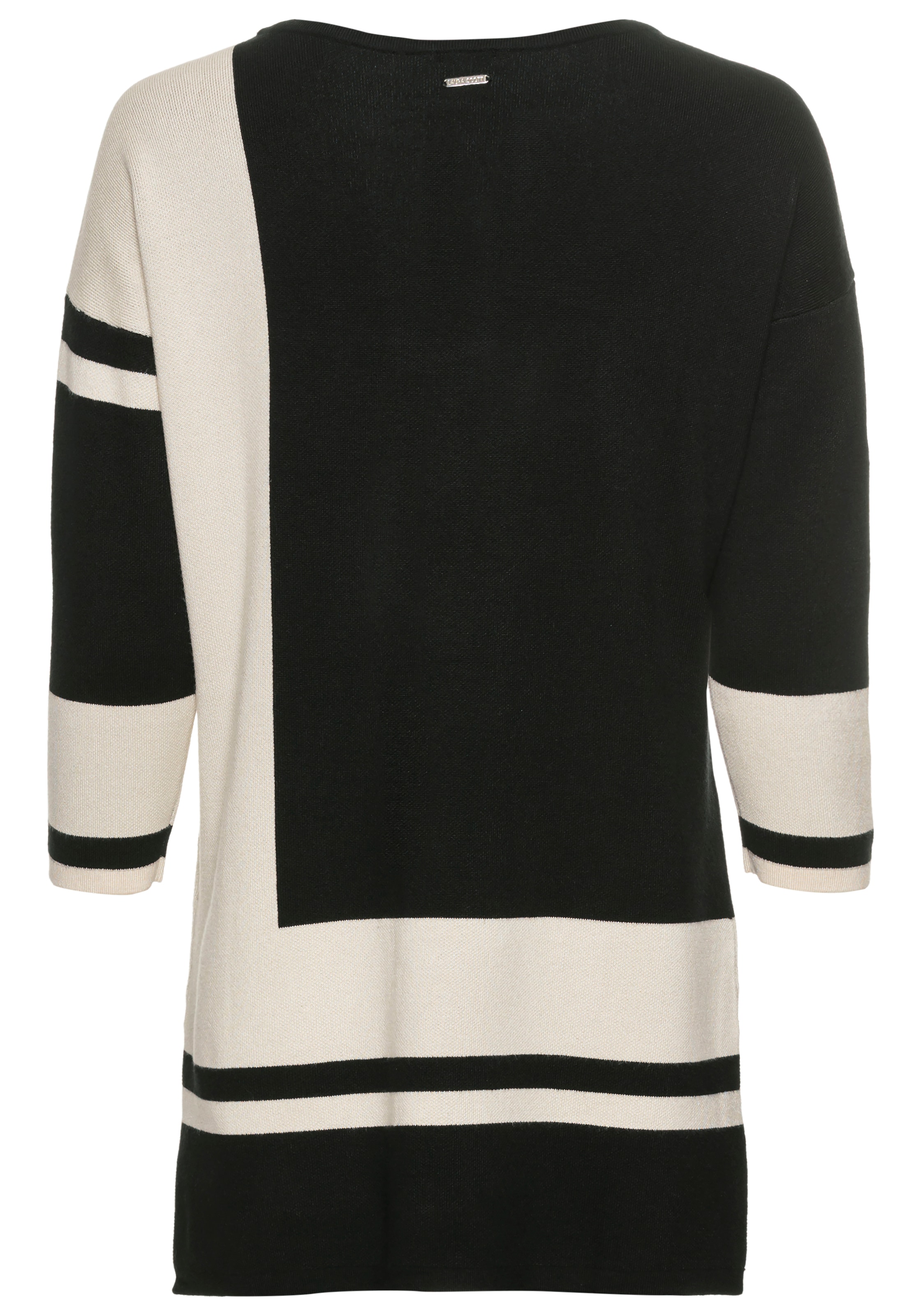 Laura Scott Longpullover mit geometrischem Jacquardmuster