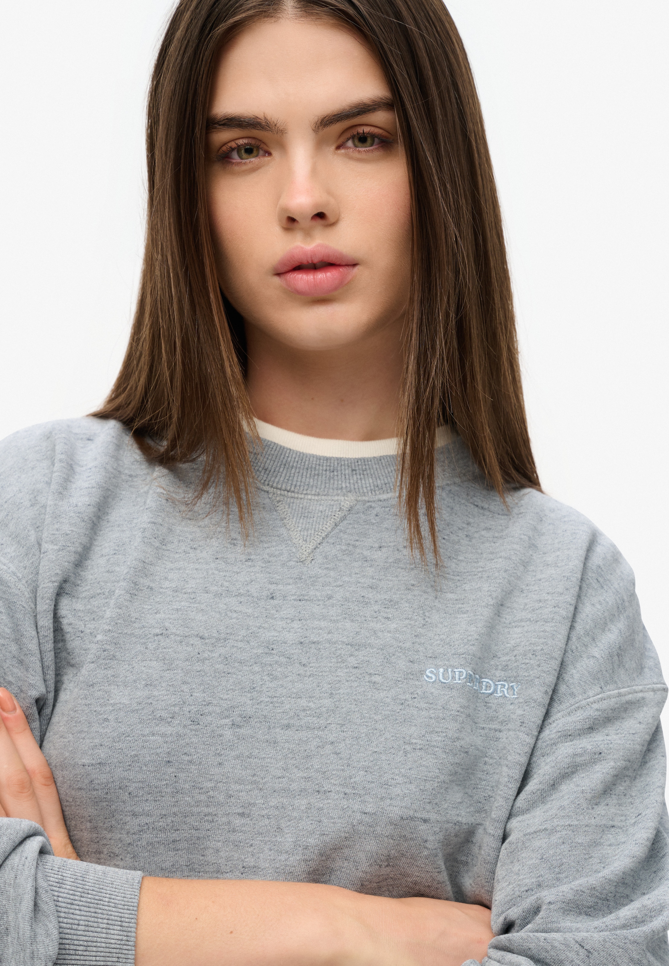 Superdry Sweatshirt »ESSENTIAL LOGO OVERDYED SWEAT«