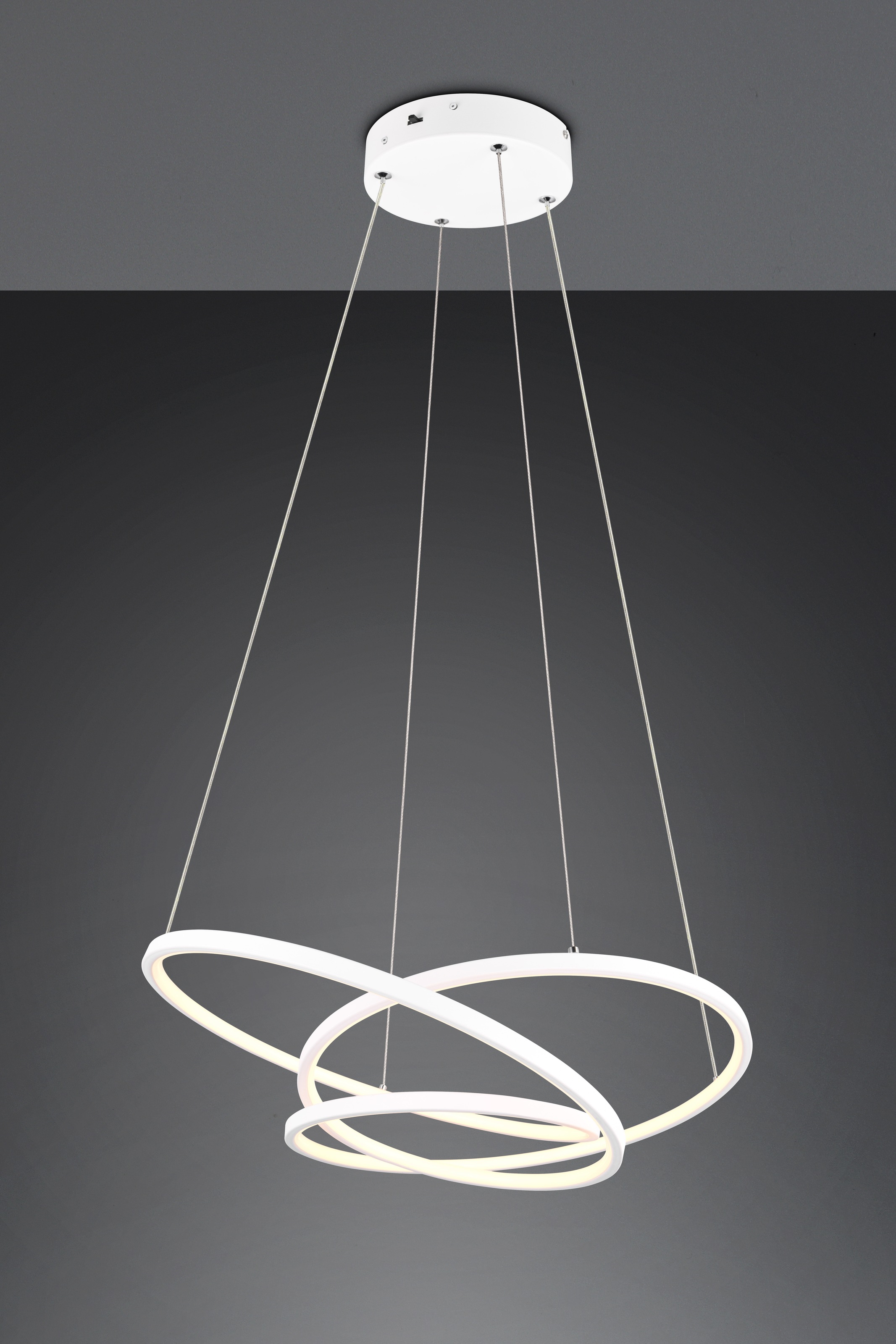 TRIO Leuchten LED Pendelleuchte »DARVIN, LED Hängelampe 34W 4500 Lumen, dimmbar, Lichtfarbe einstellbar« LED-Board 1 Stk. warmweiß - kaltweiß CCT 2300/3000/4000K warmweiß-kaltweiß, höhenverstellbar bis max 150cm