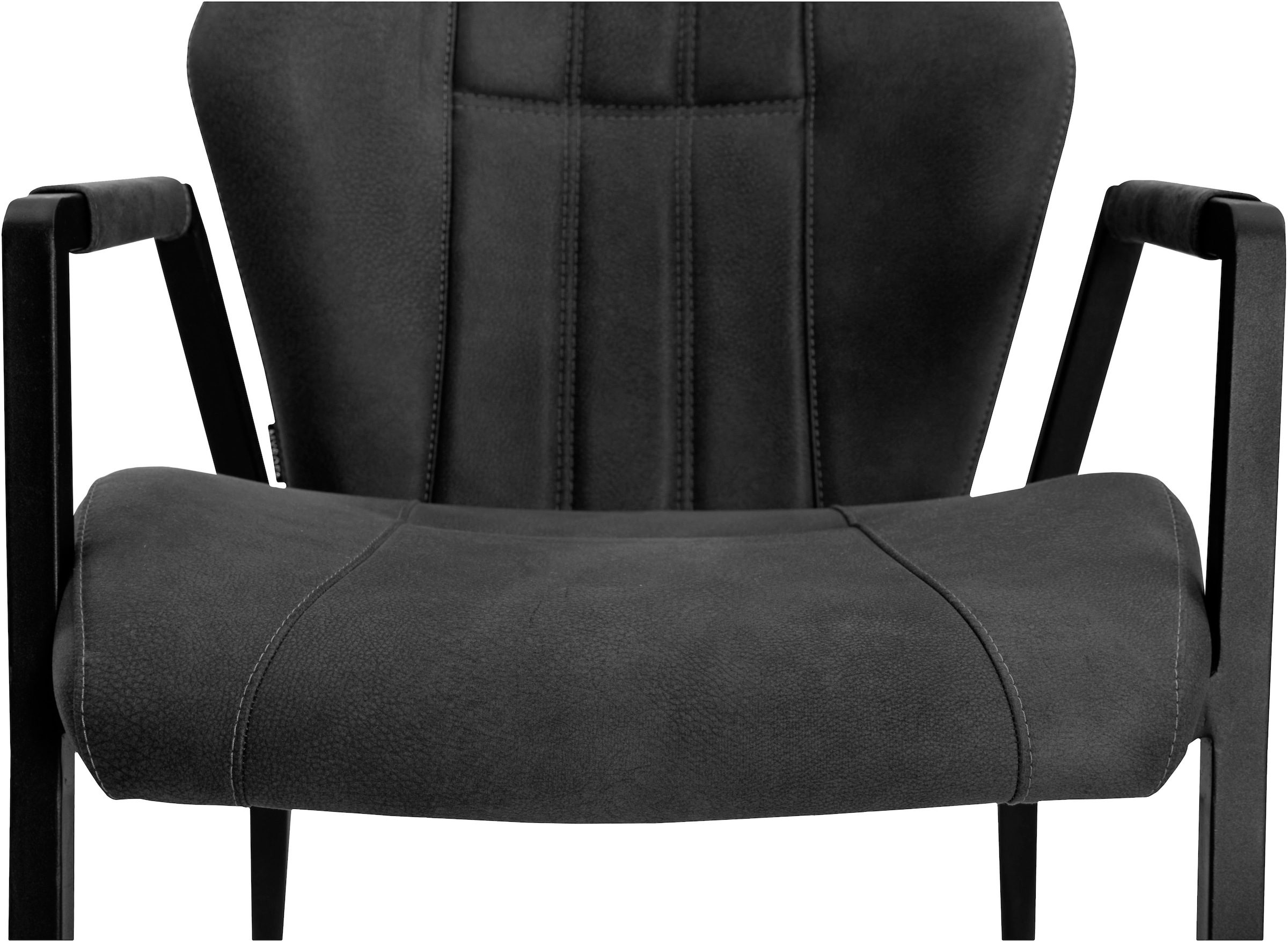 OMG Design Armlehnstuhl »Point«, (Set), 2 St., Stoff, Esszimmerstuhl mit Rollen, Bürostuhl