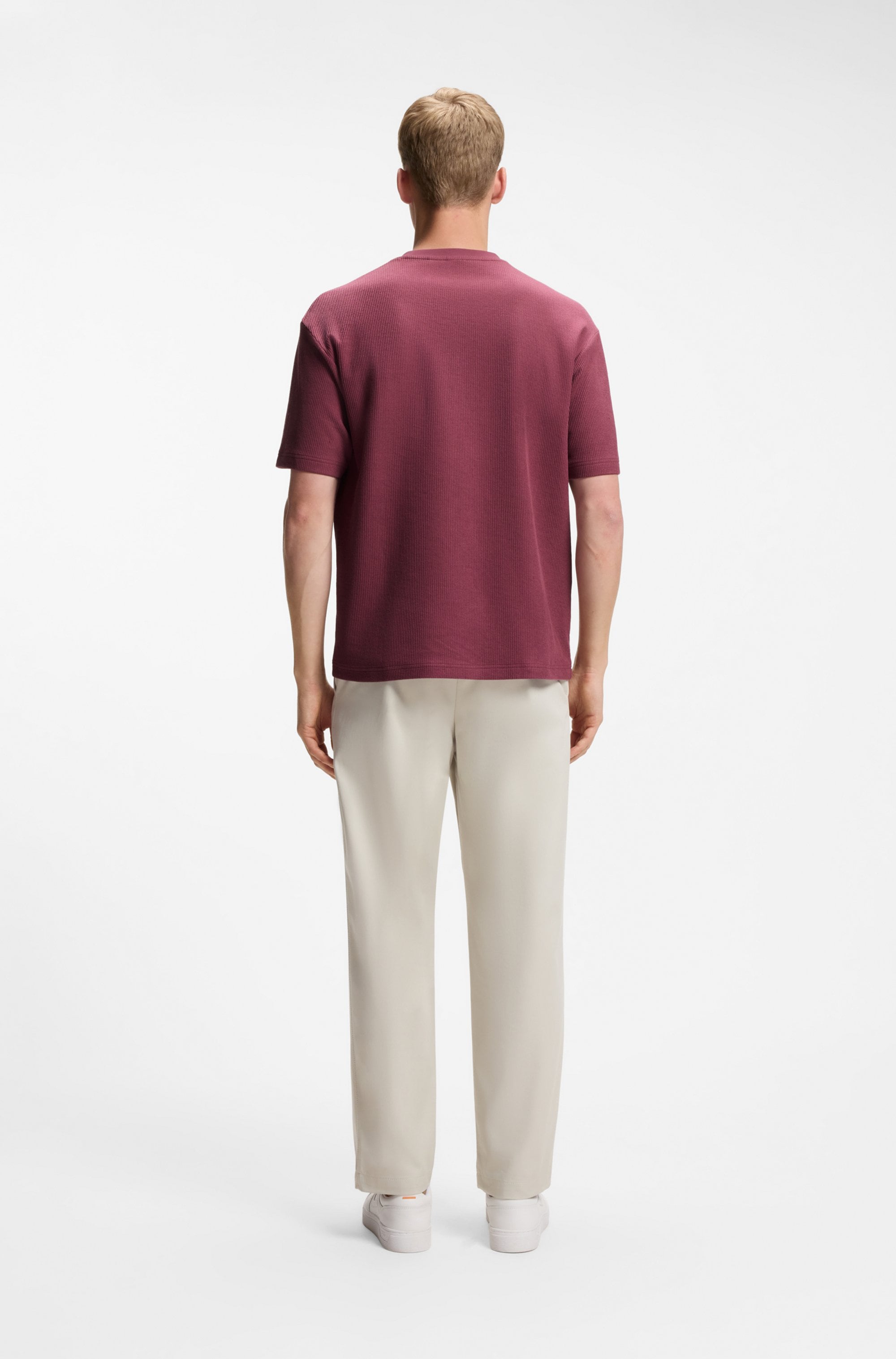 BOSS ORANGE T-Shirt Rundhalsausschnitt, Relaxed Fit, tonales Logo