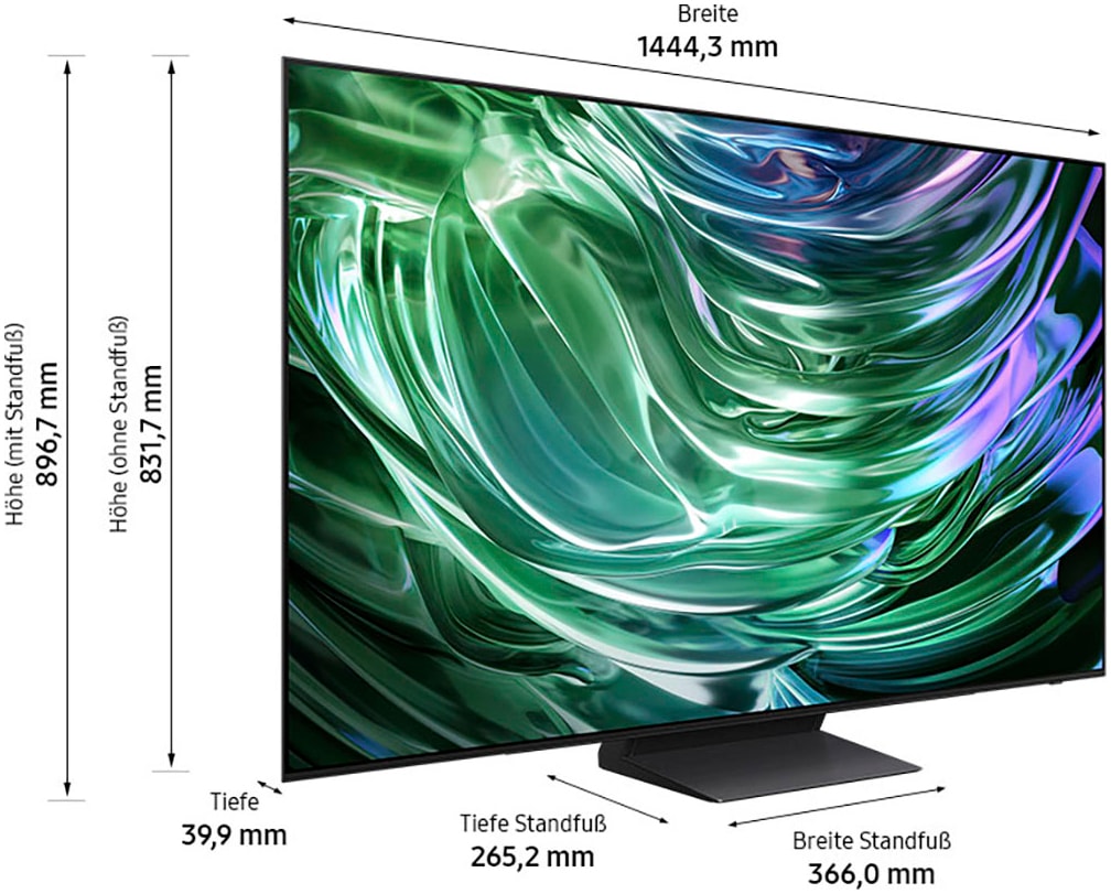 Samsung OLED-Fernseher »GQ55S90DAE«, 4K Ultra HD, Smart-TV, Neural Quantum 4K AI Gen2 Prozessor, bis zu 144Hz