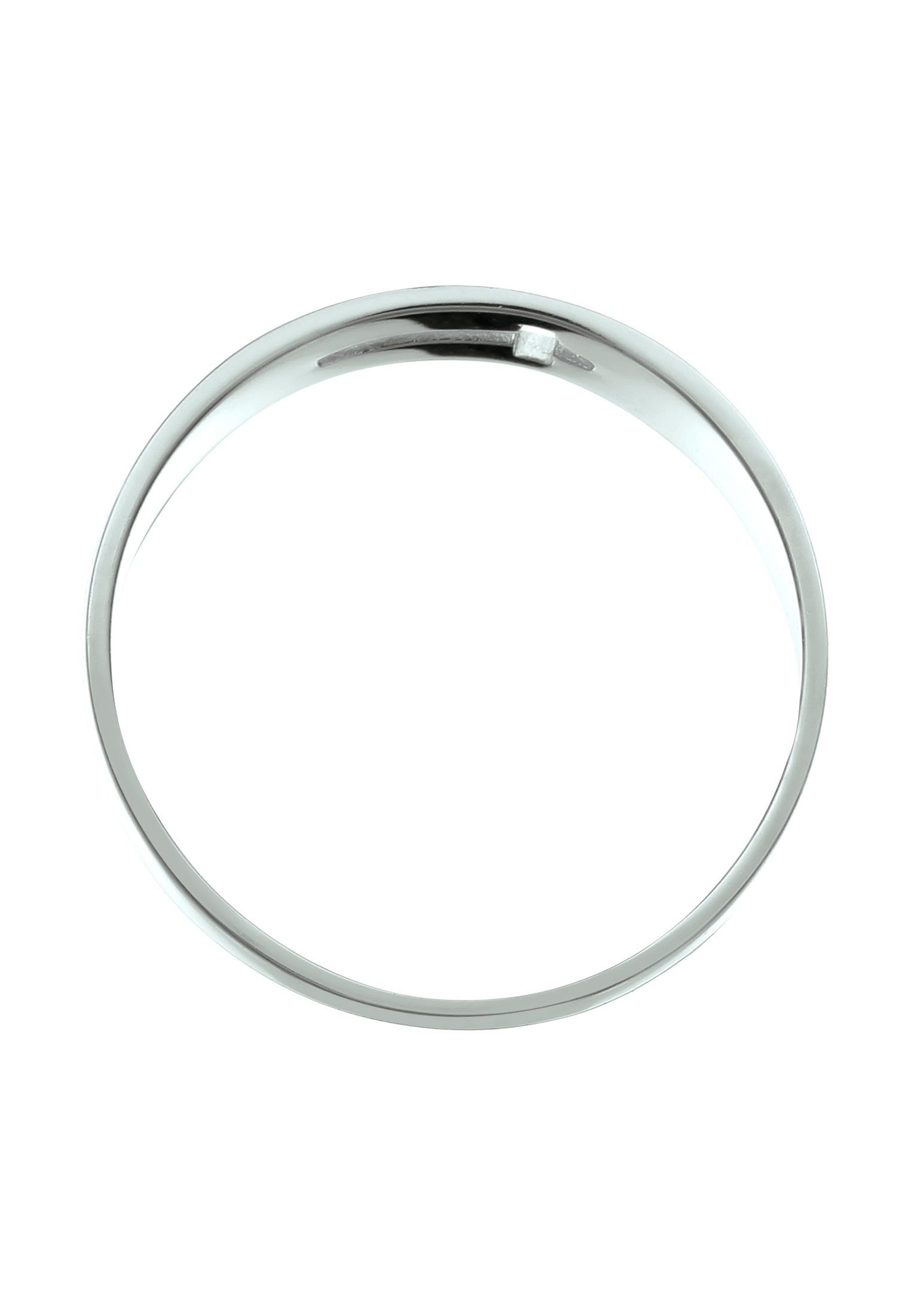 Kuzzoi Silberring »Ring Kreuz Basic 585 Weißgold«