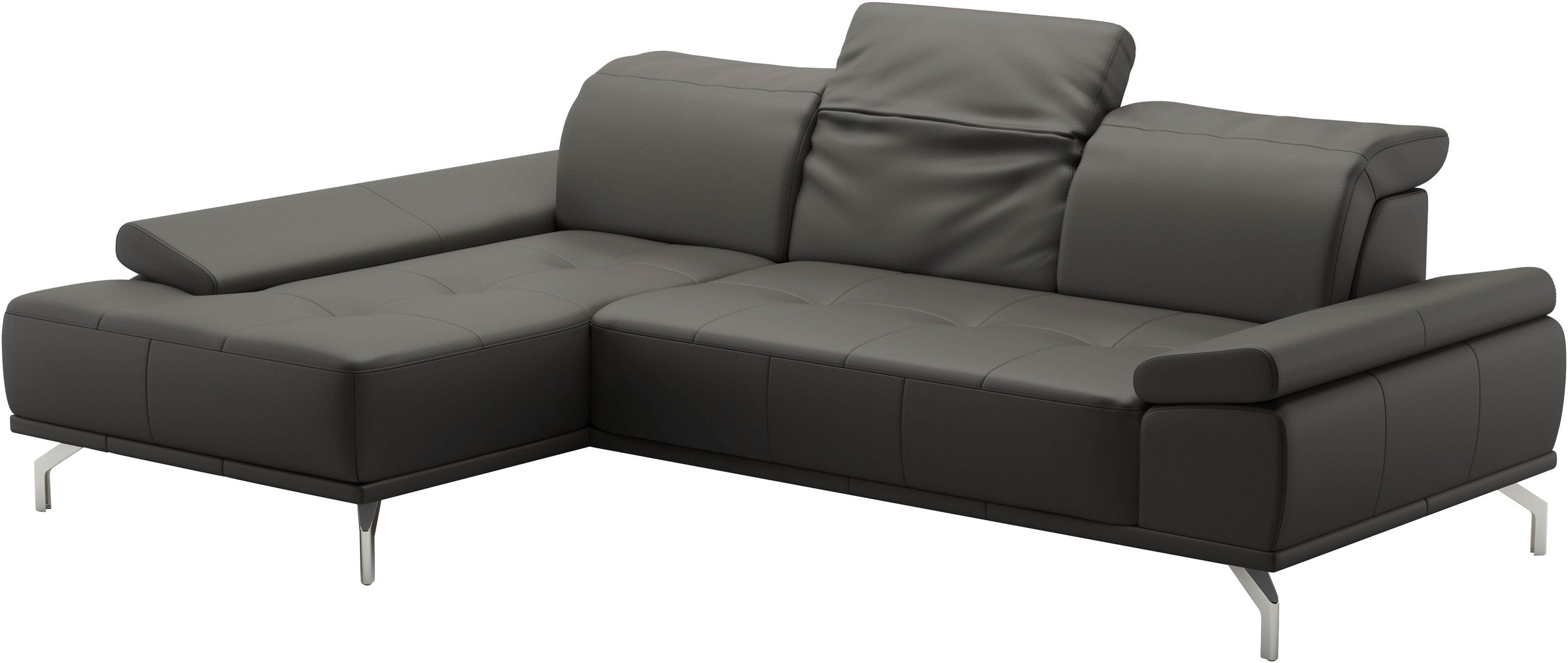 Places of Style Ecksofa »Caluna«, Inkl.Sitztiefenverstellung, wahlweise mit Kopf- und Armteilverstellung