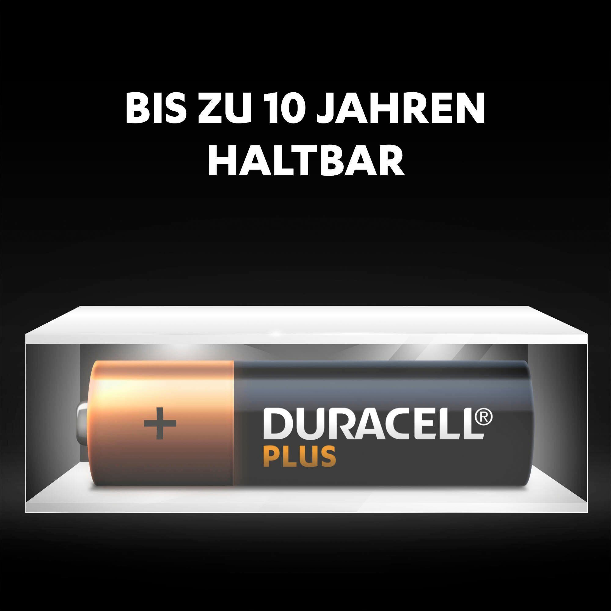 Duracell Batterie »20+ 20 Pack: 20x Mignon/AA/LR06 + 20x Micro/AAA/LR03«, LR03, 1,5 V, (Spar-Set, 40 St., Alkaline Batterie, 40 Stück), 1,5V