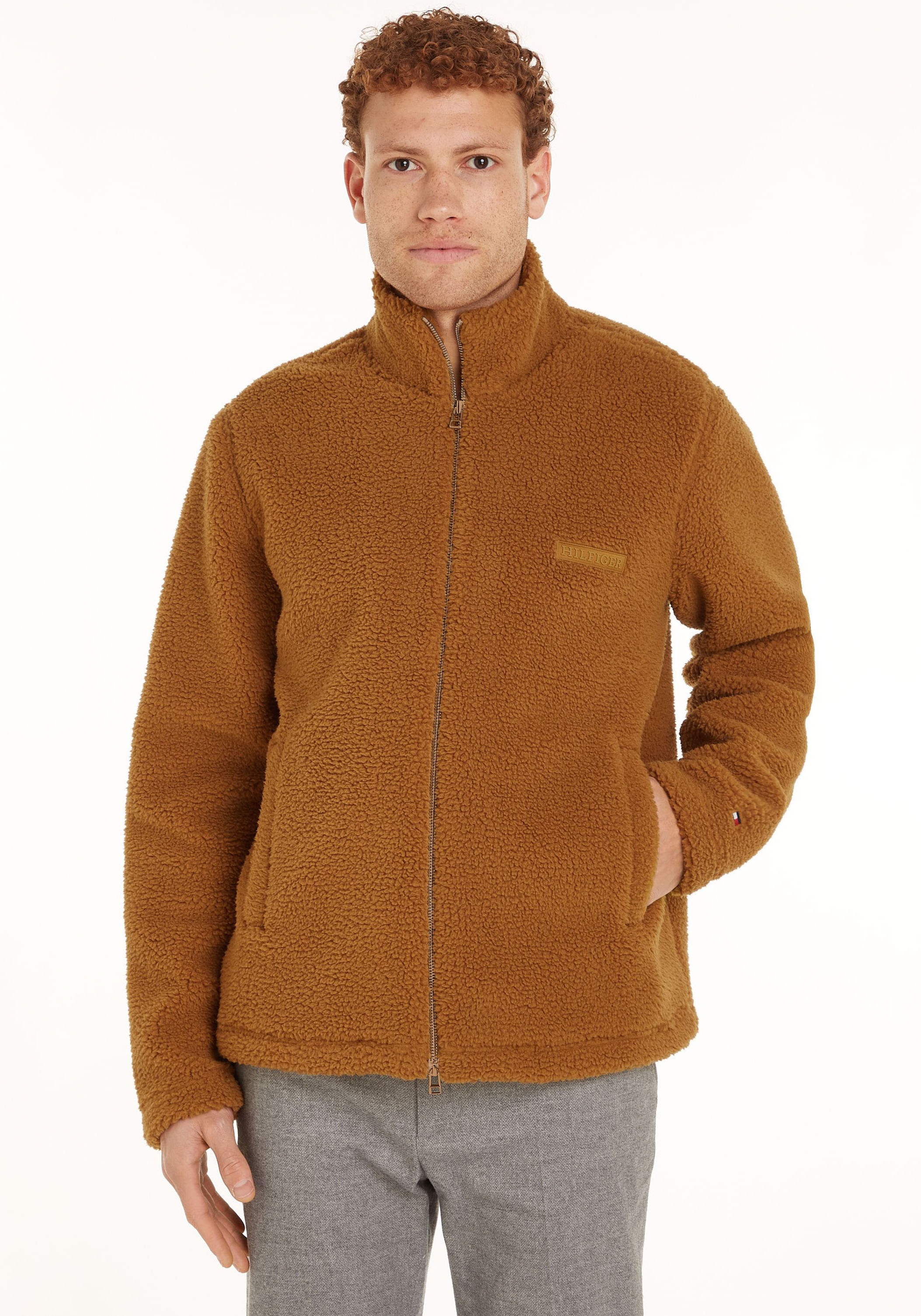 Sweatjacke »MONOTYPE TEXTURED FLEECE ZT«, aus strukturiertem Teddy-Fleece