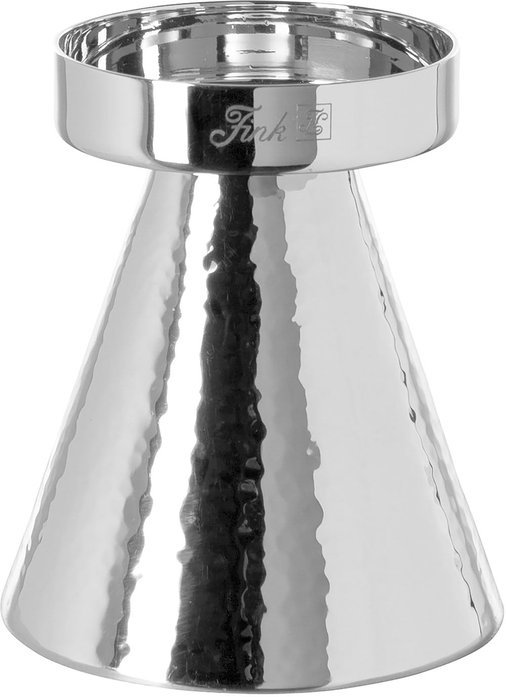Fink Kerzenleuchter »YAMA«, (1 St.), Stumpenkerzenhalter aus Edelstahl, Ø ca. 10 cm