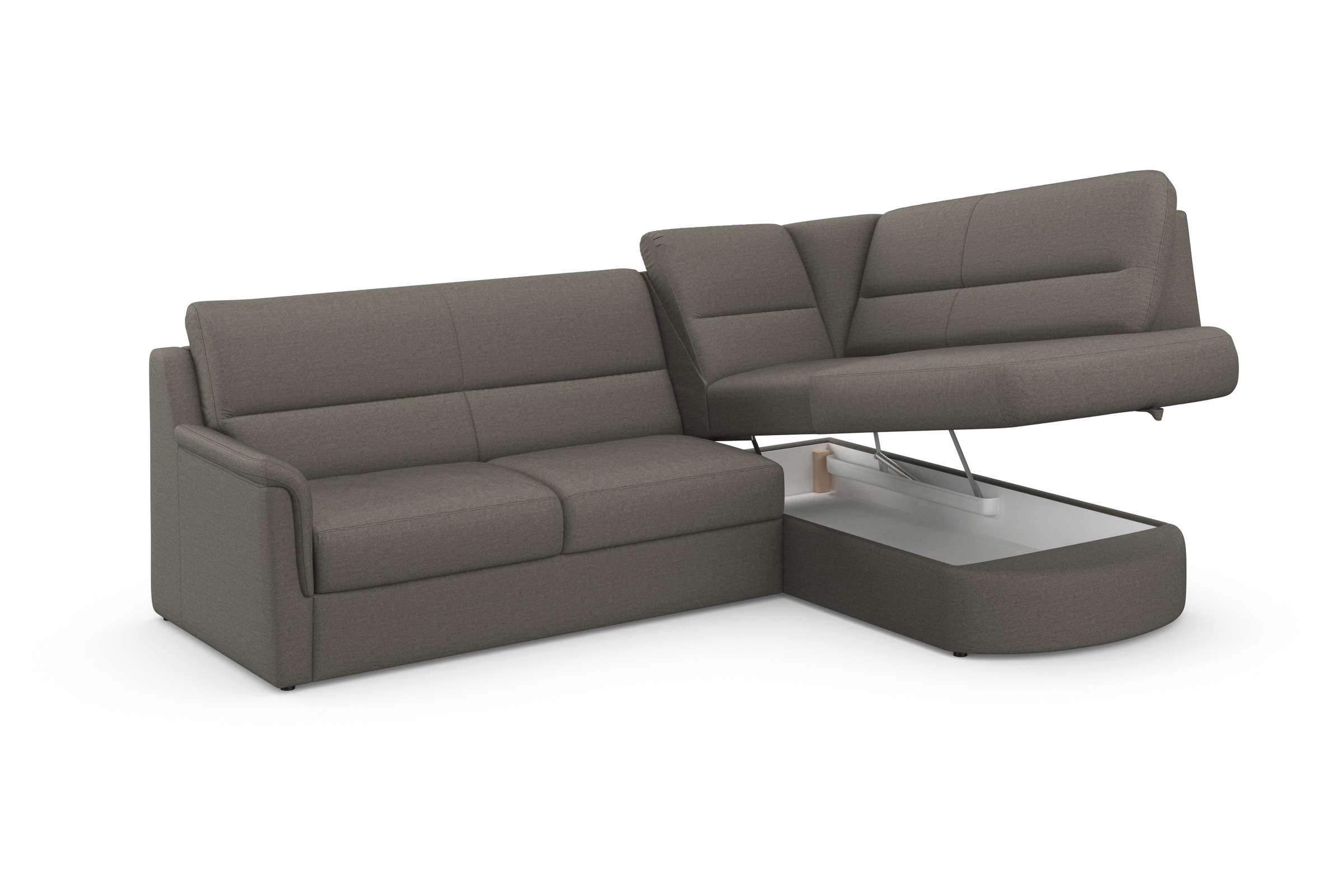 sit&more Ecksofa »Panini L-Form«, wahlweise mit Bettfunktion und Bettkasten