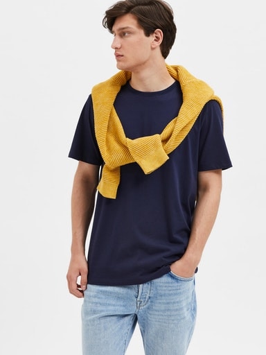 SELECTED HOMME Rundhalsshirt »SLHASPEN SS O-NECK TEE NOOS«