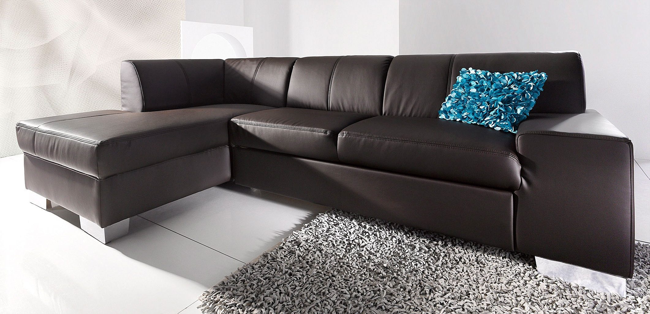 DOMO collection Ecksofa »Star, zeitlose Formensprache, elegante Optik, L-Form«, wahlweise mit Bettfunktion