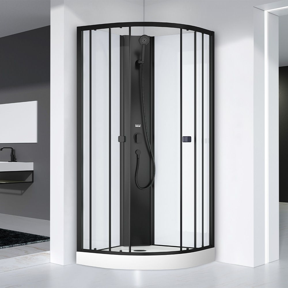 Marwell Komplettdusche »Prime Style«, Fertigdusche inkl. Acrylwanne und Armatur