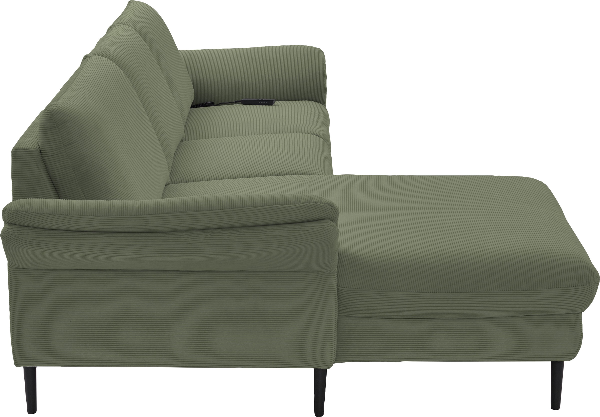 Home affaire Ecksofa »Sarsina: mit Tonnentaschen-Federkern, perfekt zum Entspannen L-Form« inklusive 1 motorischen Relaxfunktion mit Herz-Waage-Beschlag