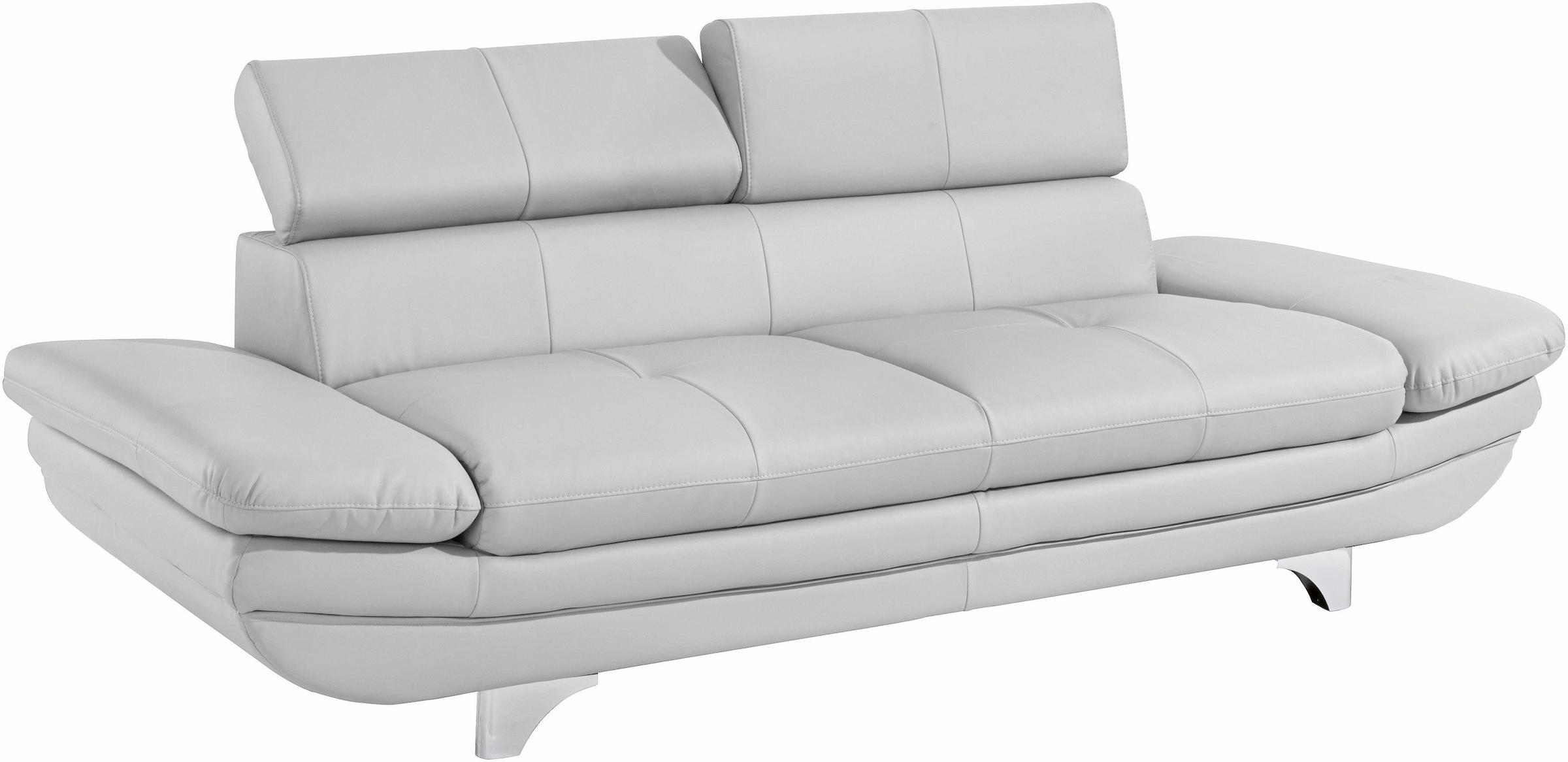 COTTA Polstergarnitur »Enterprise«, (Set), Set bestehend aus: 3-Sitzer mit Arm- & Kopfteilverstellung & Hocker