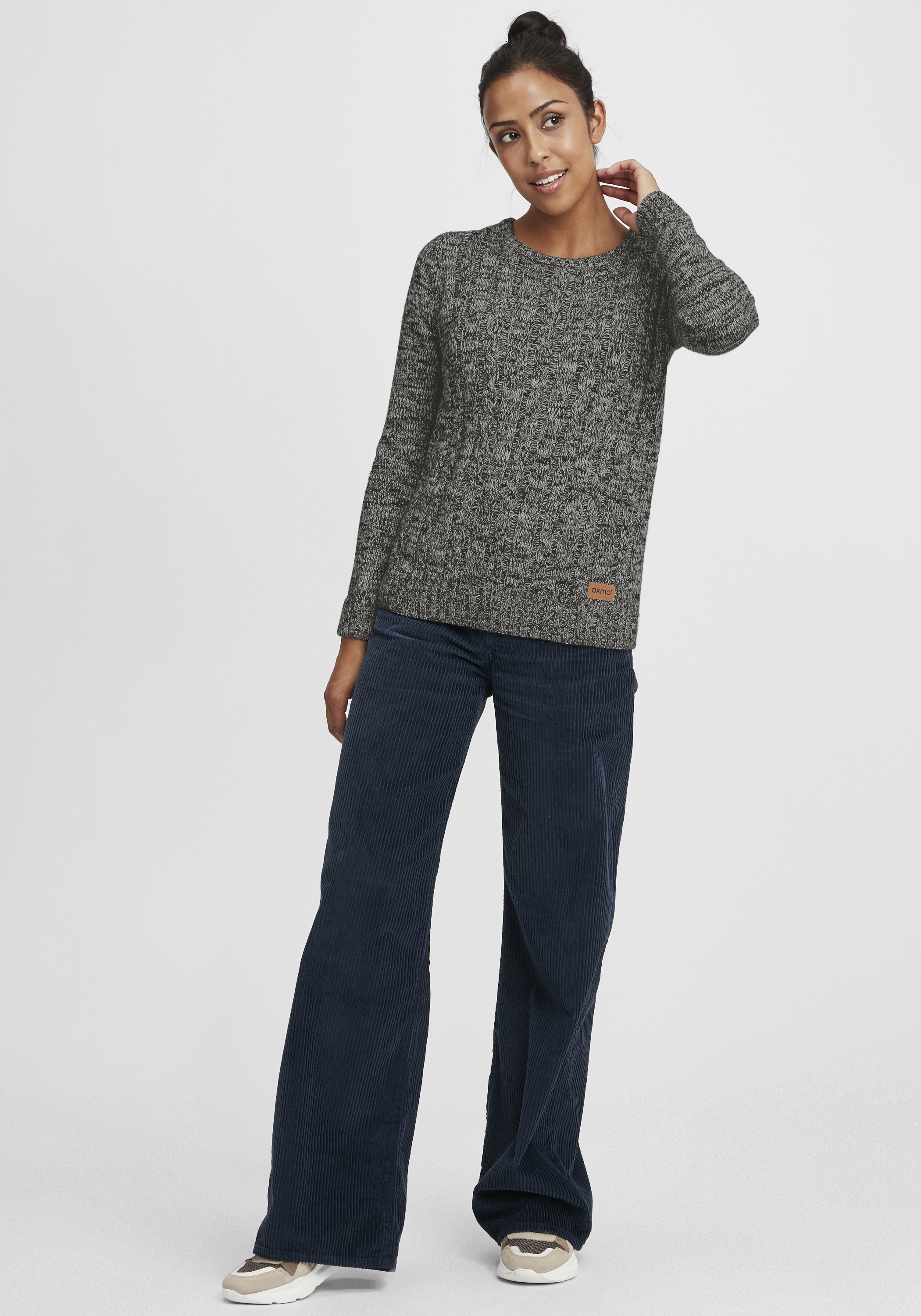 OXMO Strickfleece-Pullover »Strickpullover OXPhia«