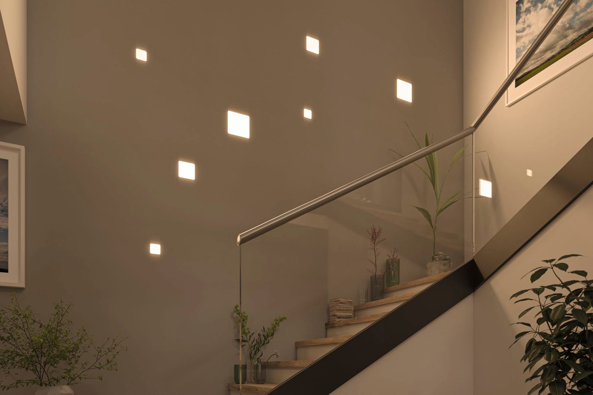 Paulmann LED Einbauleuchte »Veluna VariFit Edge IP44 eckig 90x90mm 500lm 4000K Weiß dimmbar«, 1 flammig, LED Einbaupanel IP44 eckig 90x90mm 500lm 4000K Weiß dimmbar